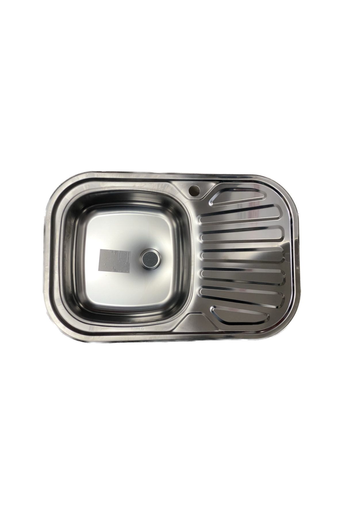 ZİNOX Chiuveta Zilan Zln2999 Din Inox Pentru Blat, Cuva Stanga, Dimensiune 74 X 49 Cm - Mărime unică