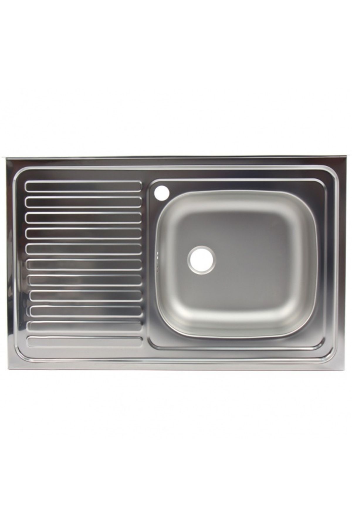 ZİNOX Chiuveta Pentru Masca Zilan Zln3736 Din Inox, Cuva Dreapta, Anticalcar, 80 X 50 Cm - One Size