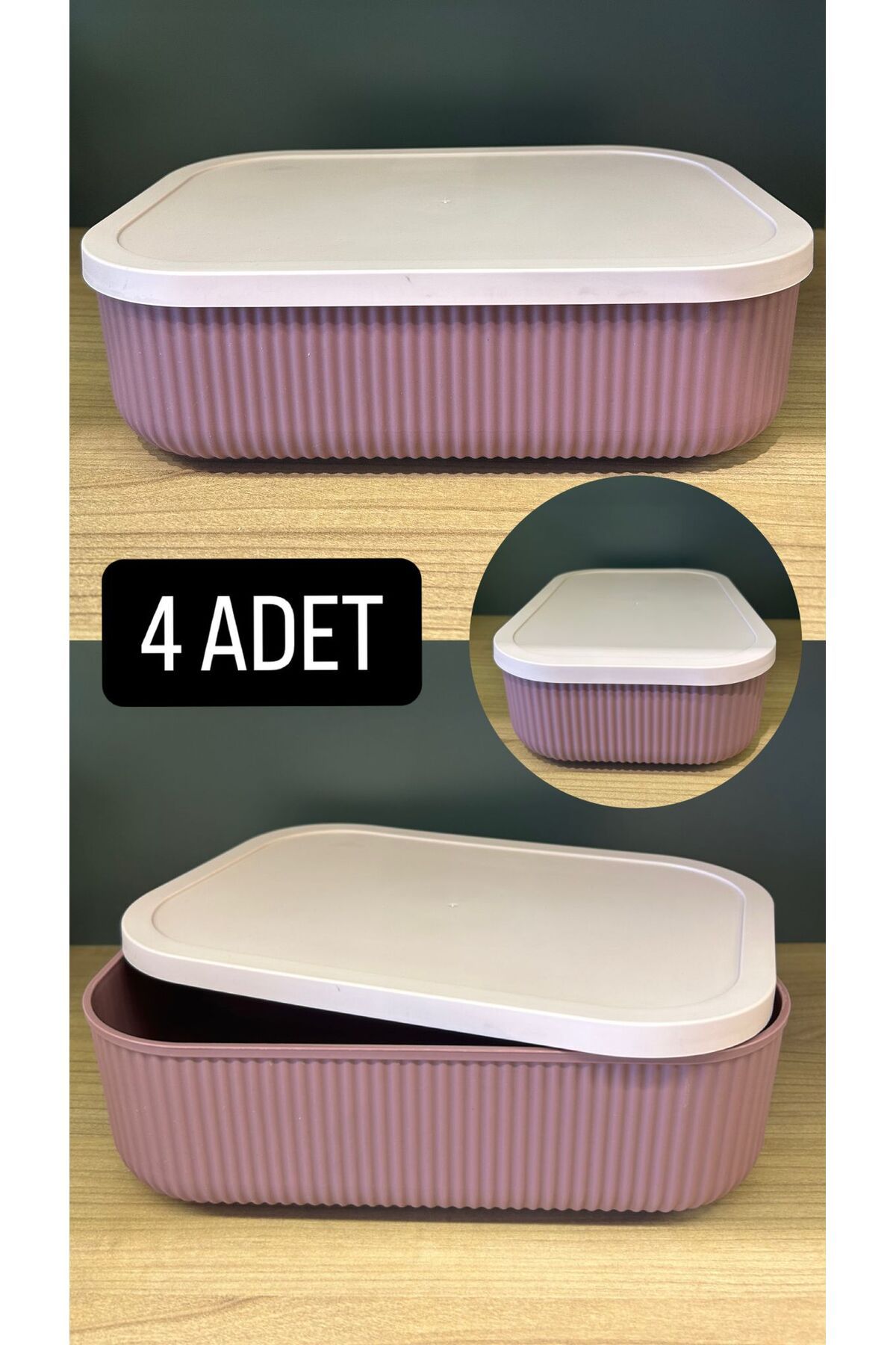 Bayev 4 Bucăți De Depozitare 3,2 Lt Violet Dulap Organizator Cutie Șosete Îmbrăcăminte Pantofi Container De Depozitare Cu Capac - One Size