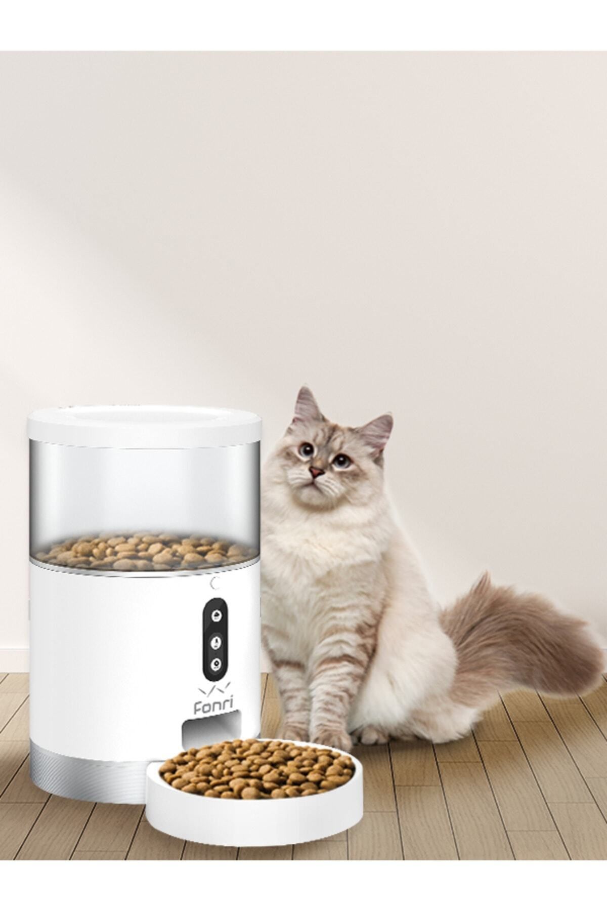 Kedi Köpek Akıllı Mama Kabı, Otomatik Mama Kabı, Wifi, 4lt, Uzaktan Kontrol, Porsiyon Ayarlı