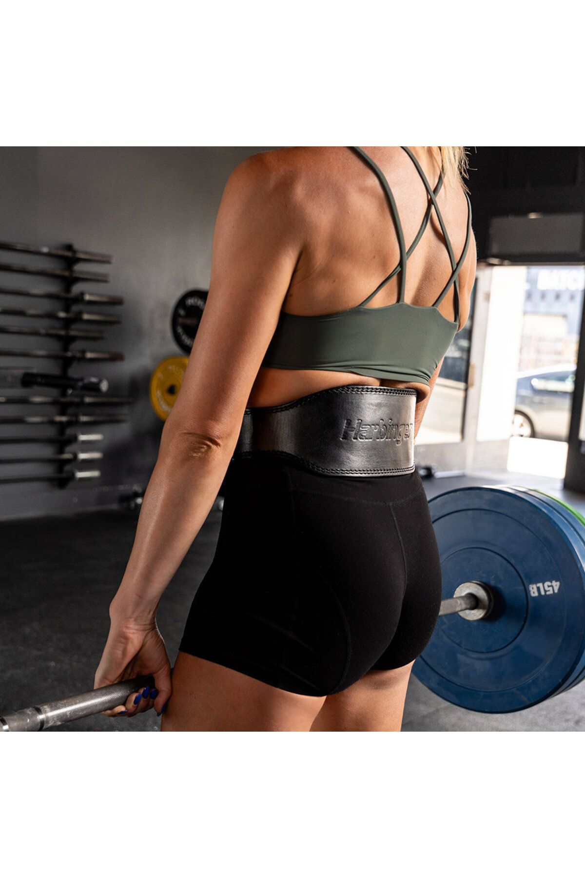 HARBINGER-227278   7 mm Leather Fitness Belt Size m 7