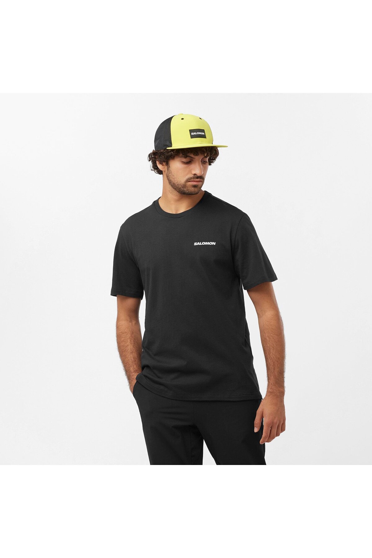 Salomon LC2219 Graphic Perf SS Tee Tişört Erkek T-Shirt SİYAH