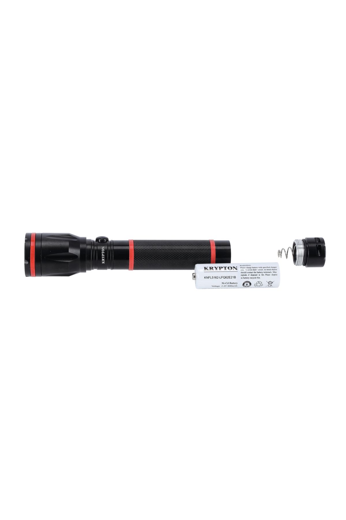 KRYPTON-Rechargeable LED Flashlight, CREE LED, Aircraft Aluminum, 800mAh Battery, 2000m Range 3