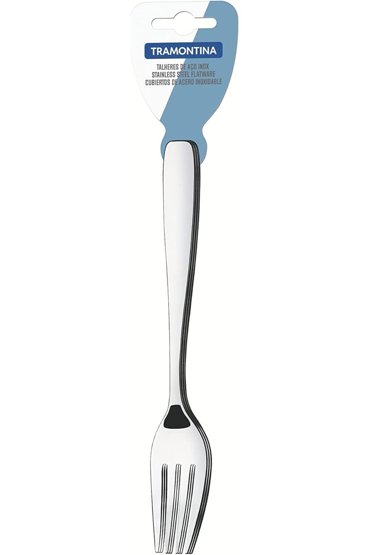 TRAMONTINA-Since 1911, Made In Brazil - Amazona 3 Pieces Stainless Steel Dessert Forks With High Gloss Finish 3