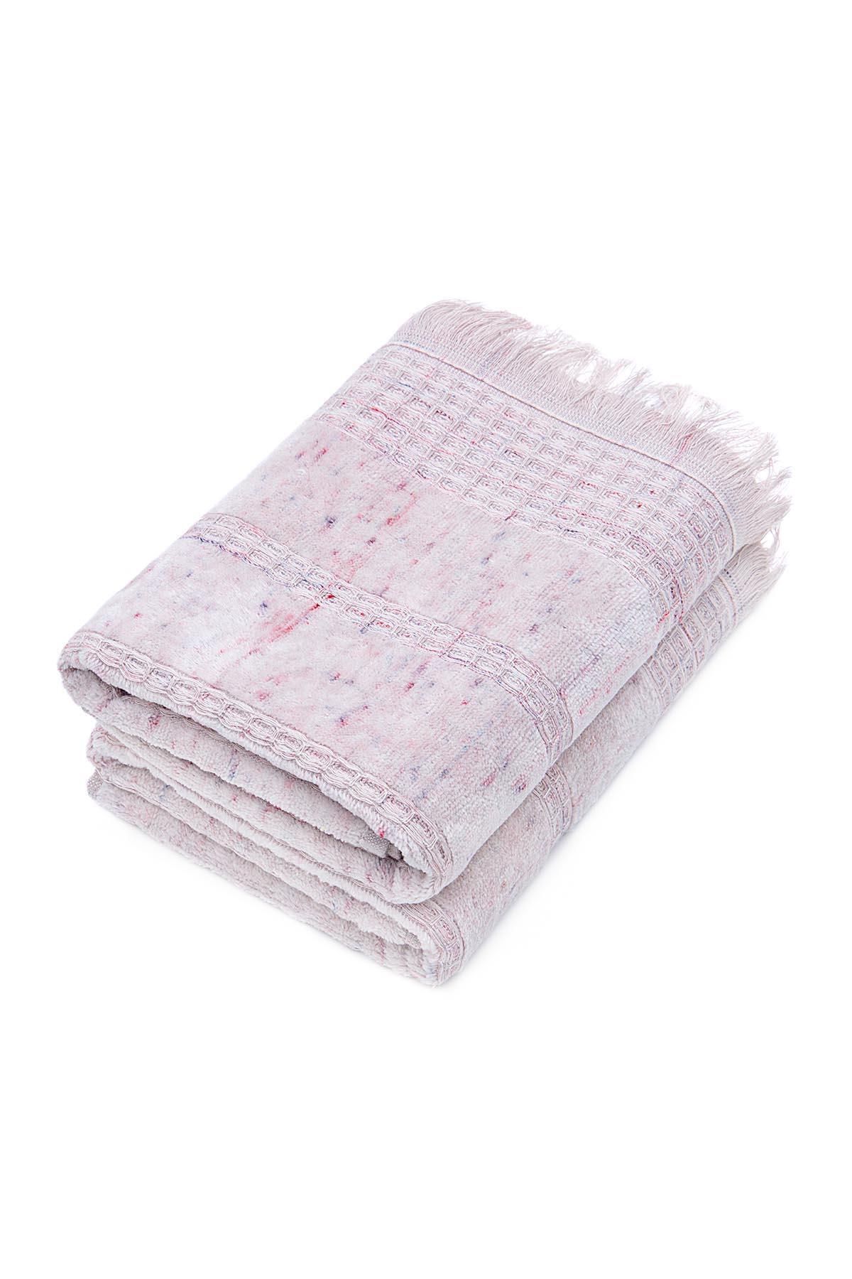 Ecocotton-Maia Set of 2 Hand and Face Towels 100% Organic Cotton Inject Powder 50x90 Cm 2