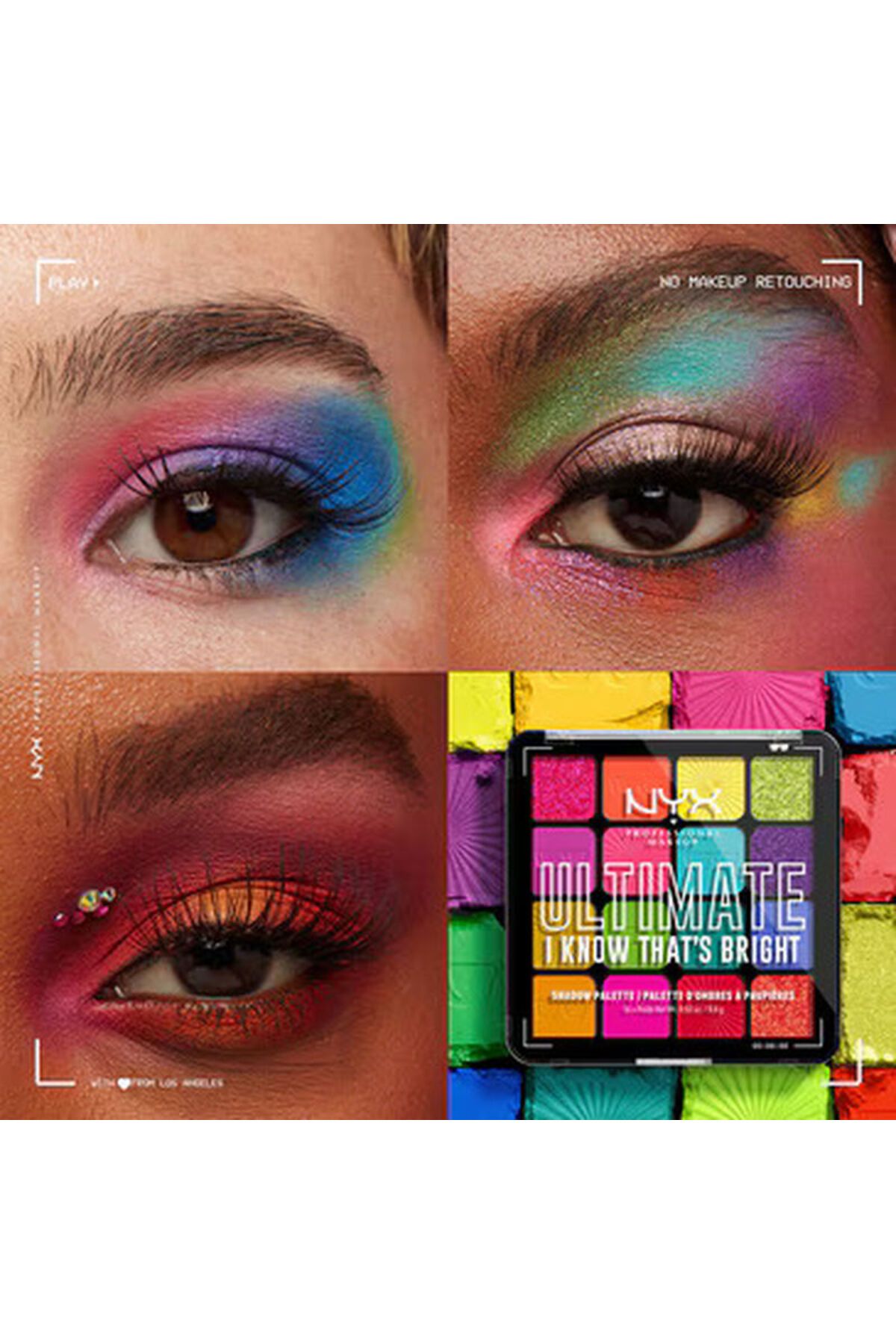 NYX-Ultimate Shadow Palette I Know Thats Bright Eyeshadow Palette 2