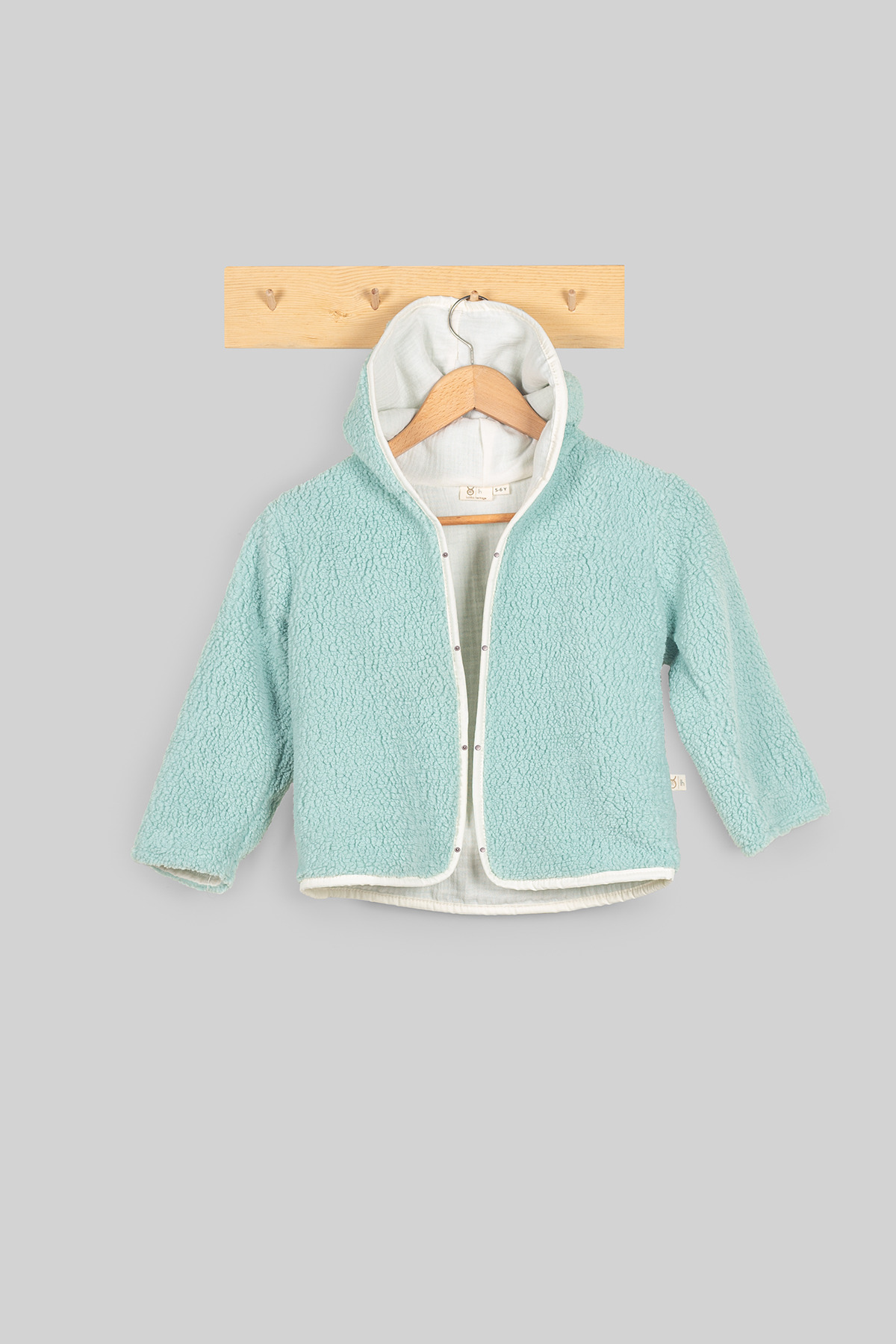 LUCKKA Heritage Puffy Astarlı Peluş Bebek Çocuk Ceket - Kopüşonlu Peluş Mont - ZTPUFCEKET fotoğrafı 5 (önizleme)