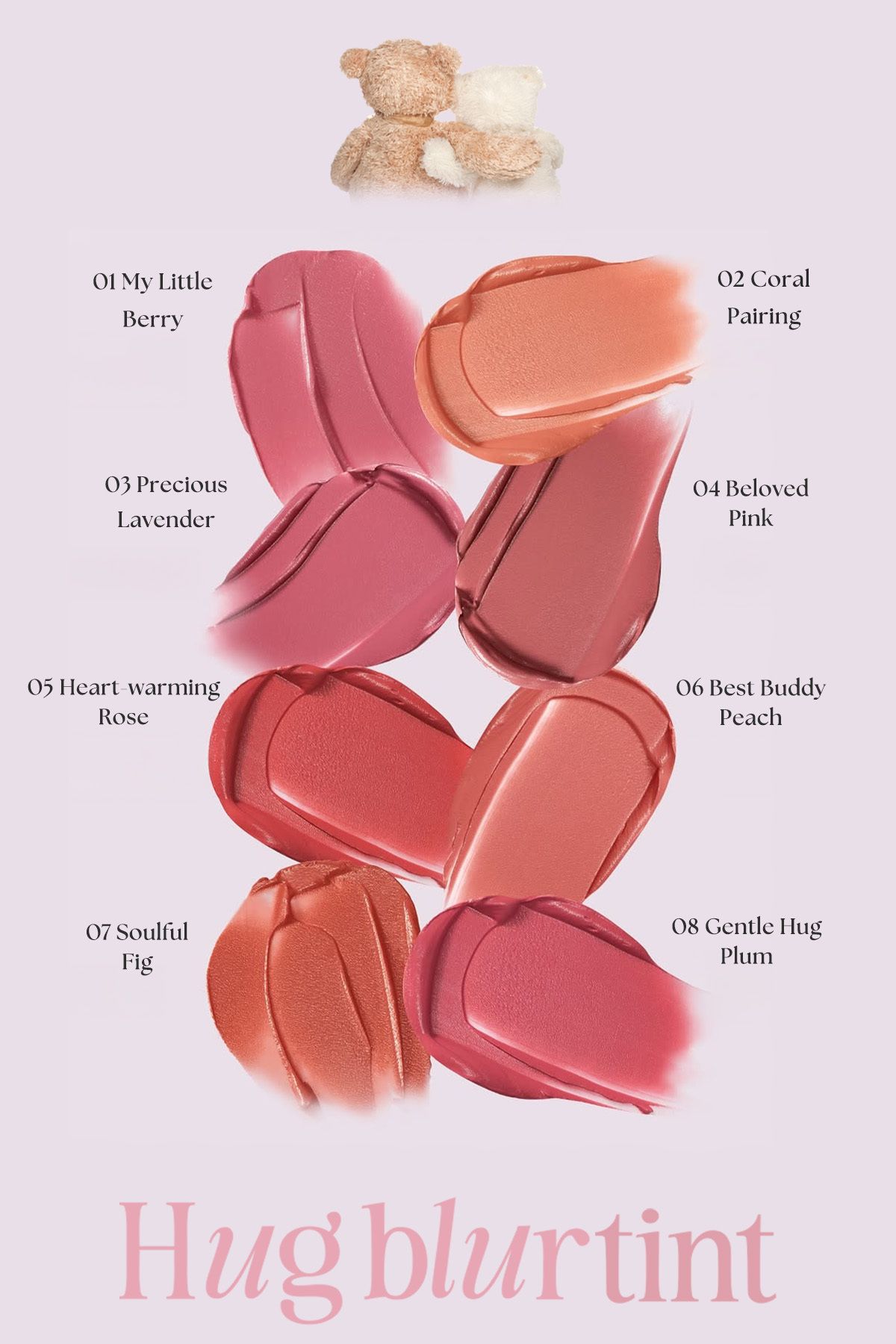 CLIO-Tint with Light and Foamy Texture Smooth Look Clio Hug Blur Tint (004 Beloved Pink) 3