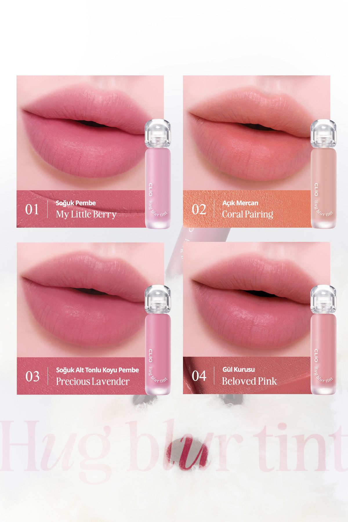 CLIO-Lightweight & Foam Texture Smooth Look Tint Clio Hug Blur (002 Coral Pairing) 4