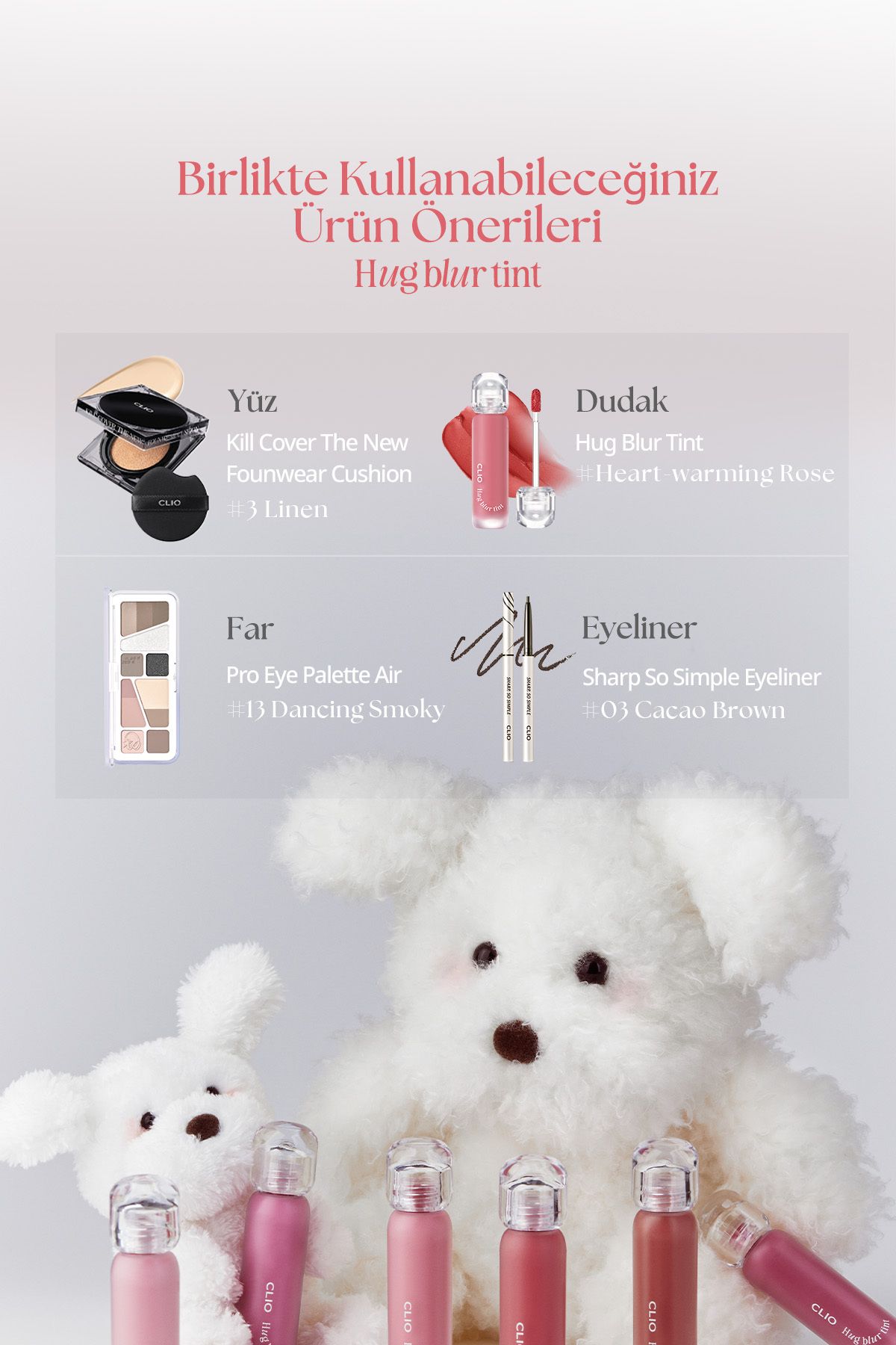 CLIO-Lightweight & Foam Texture Smooth Look Tint Clio Hug Blur (002 Coral Pairing) 7