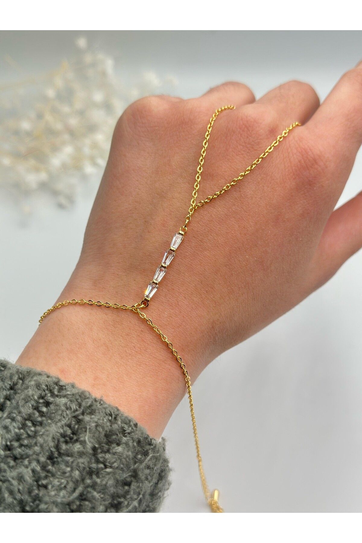 MyladyAccessoriess-Baguette Stone Detailed Steel Shahmeran 2