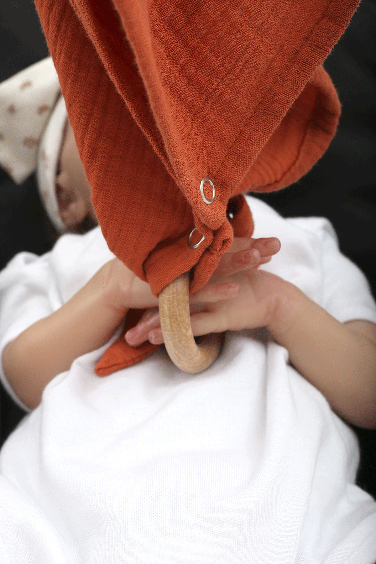 LUCKKA Çok Amaçlı Müslin Oyuncak , Diş Kaşıyıcı , Puset Oyuncağı , Emzik Tutacağı , Fular - Ztcrınk fotoğrafı 3 (önizleme)