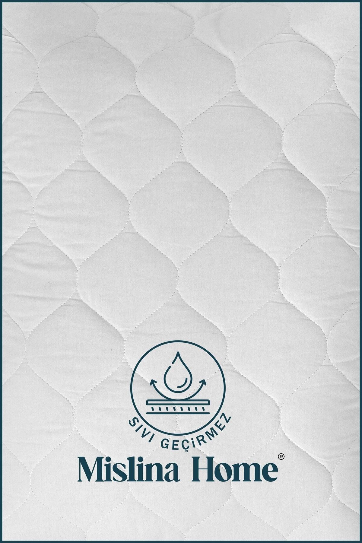 Mislina Home Kapitone Microfiber Köşe Lastikli Ped Sıvı Su Geçirmez Bebek Çocuk Yatak Koruyucu Alezi fotoğrafı 3 (önizleme)