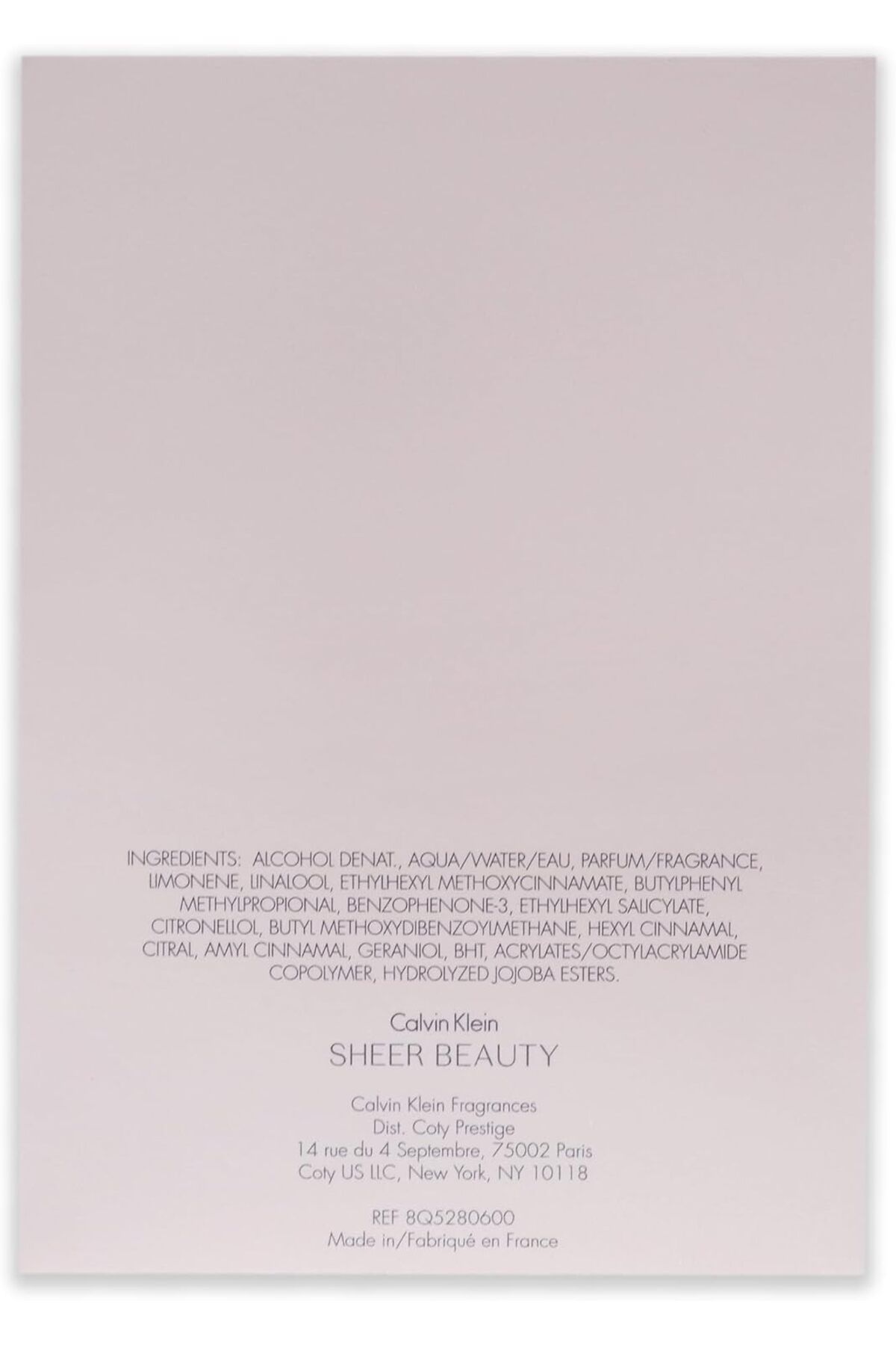 Calvin Klein-Calvin Klein Sheer Beauty Perfume for Women Eau De Toilette 100ML 6