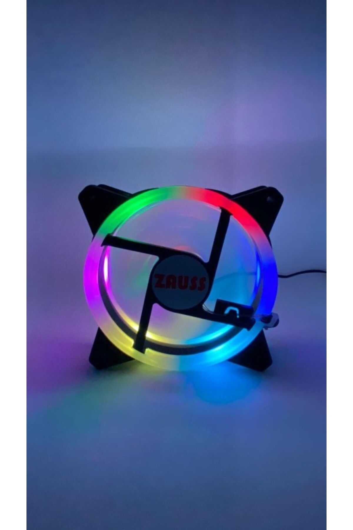 optana 1 Adet 12 Cm 3 Renk Hareketli Yanan RGB Kasa Mining Fanı Işıklı Rainbow Kasa Soğutucu Fan 12CM 0.3A