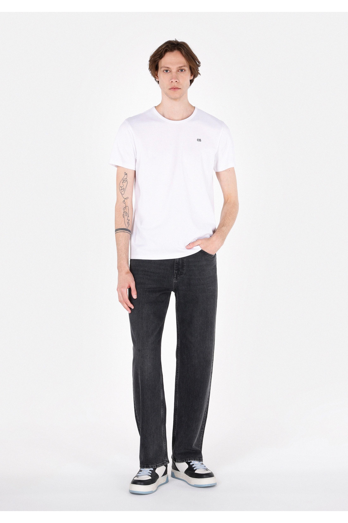 081 Ross Relaxed Fit Erkek Siyah Jean Pantolon