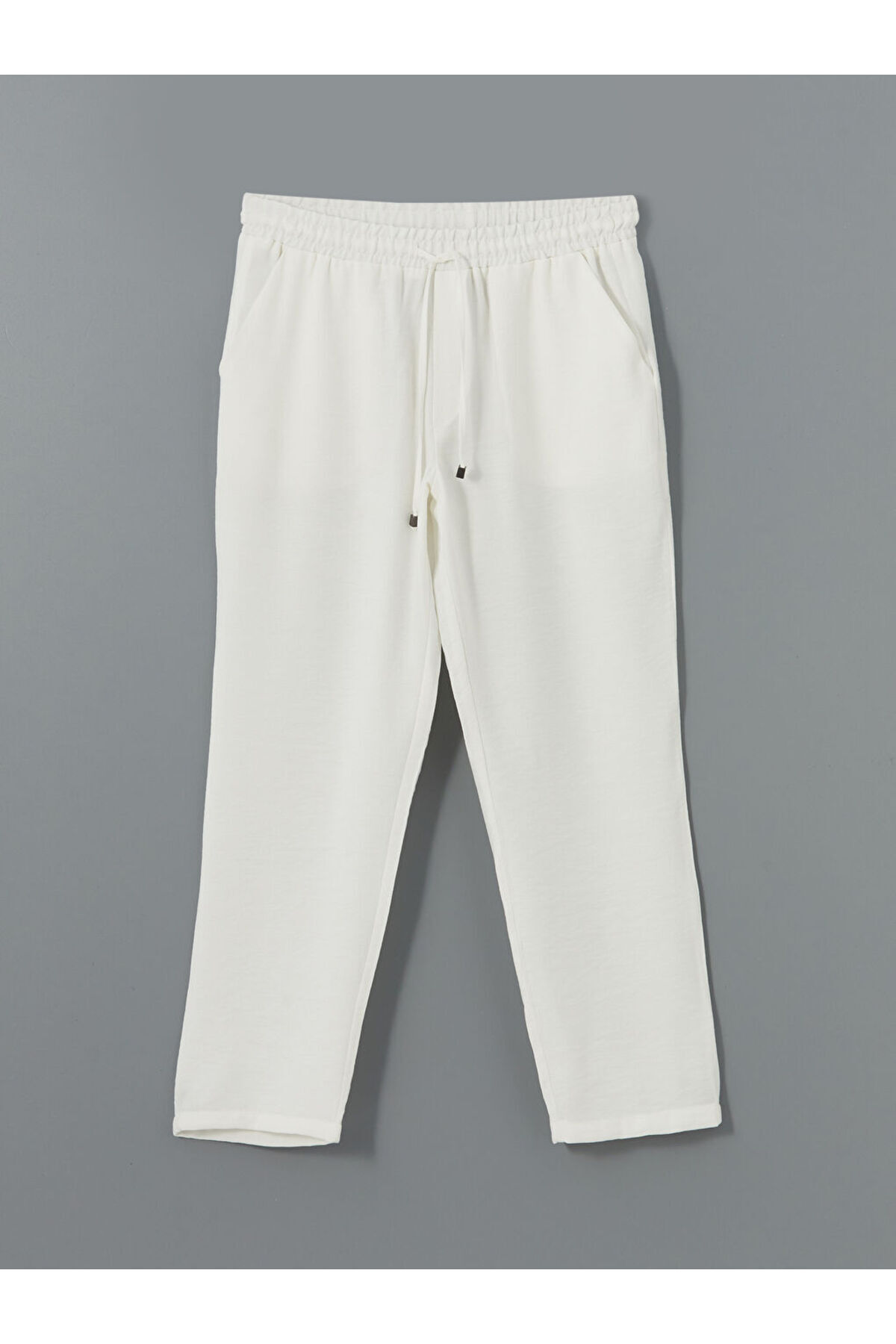 LC Waikiki-Pantaloni de damă cu talie elastică în formă de morcov - S5G158Z8 6