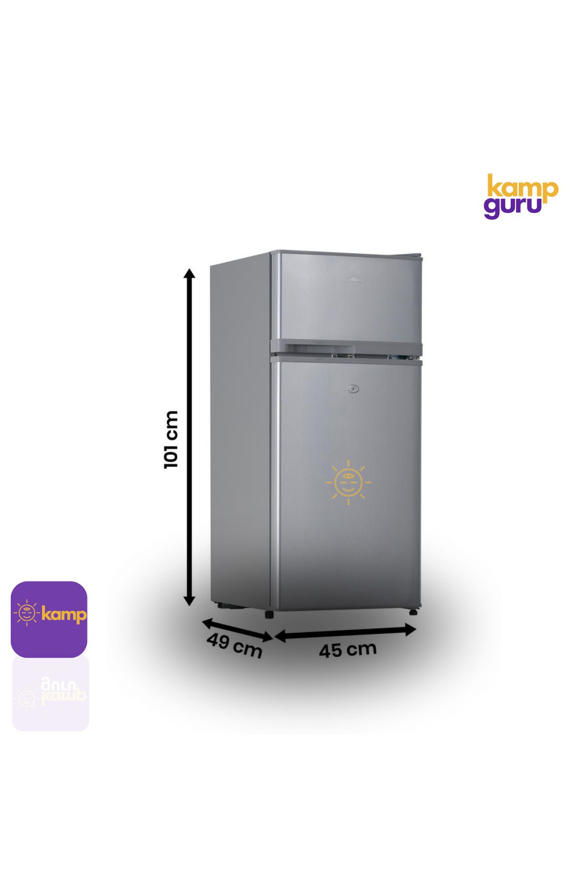 COOL LİFE Cool Life 100 Litre Gri 12/24 Volt Buzdolabı