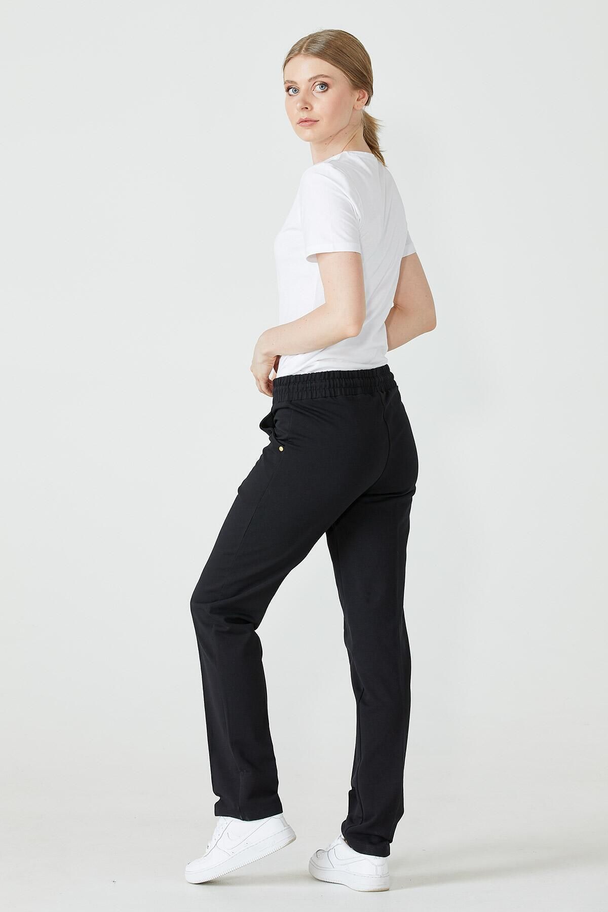 Sementa-Pantaloni de sport cu buzunar pentru damă - negri 3