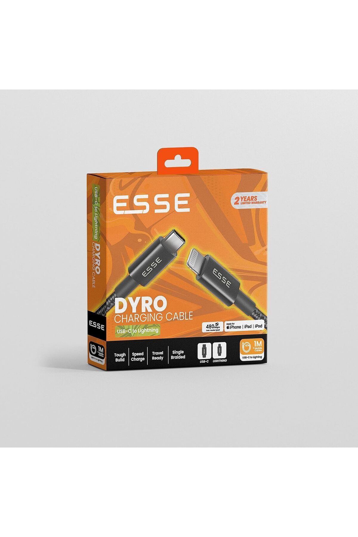 Esse-كابل شحن سريع من Lightning إلى Type C - 1 متر 4