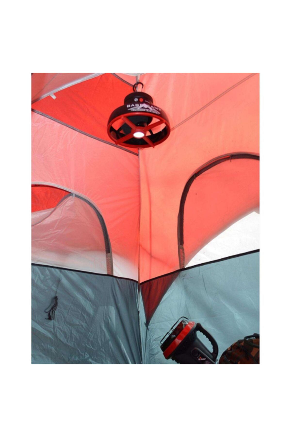 Basecamp-2-Speed Tent Fan with Light Black and Red 3