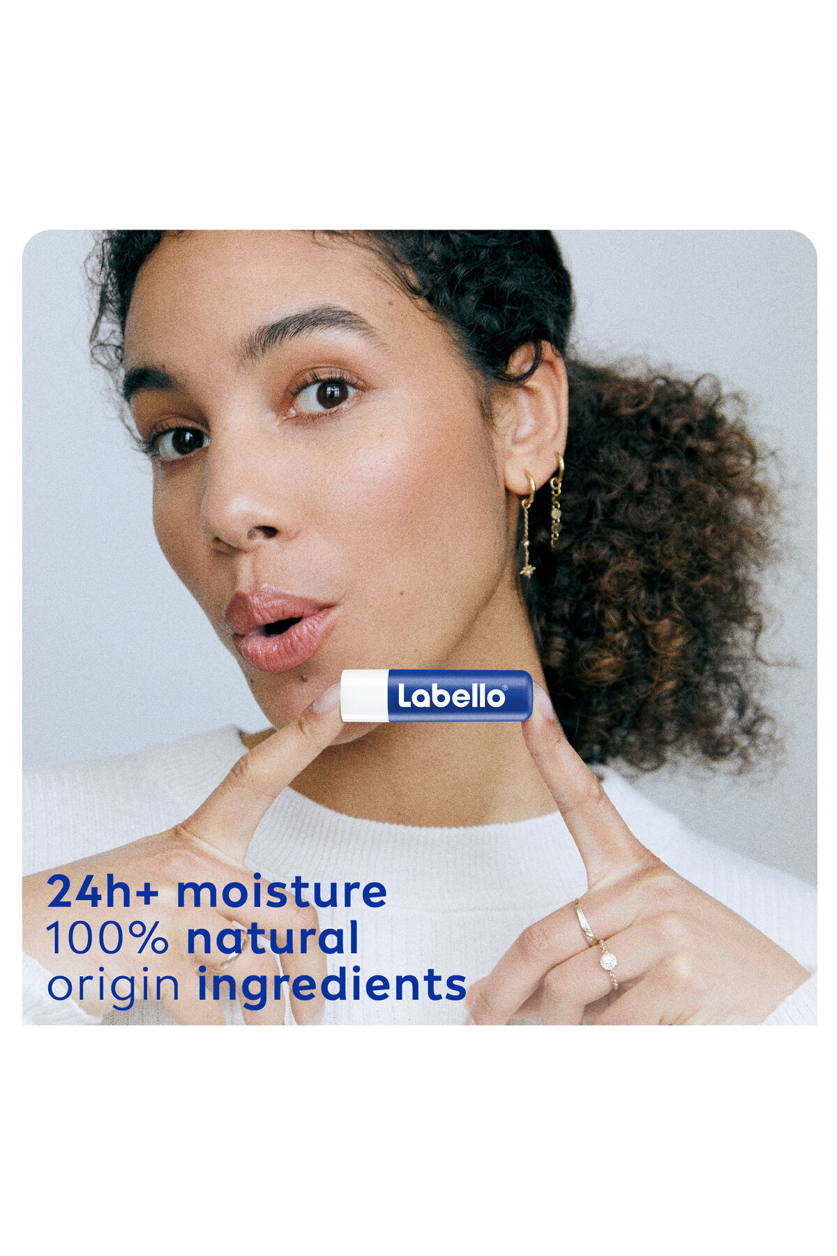 LABELLO-Lip Care, Moisturizing Lip Balm, Original with Shea Butter, 4.8g 2