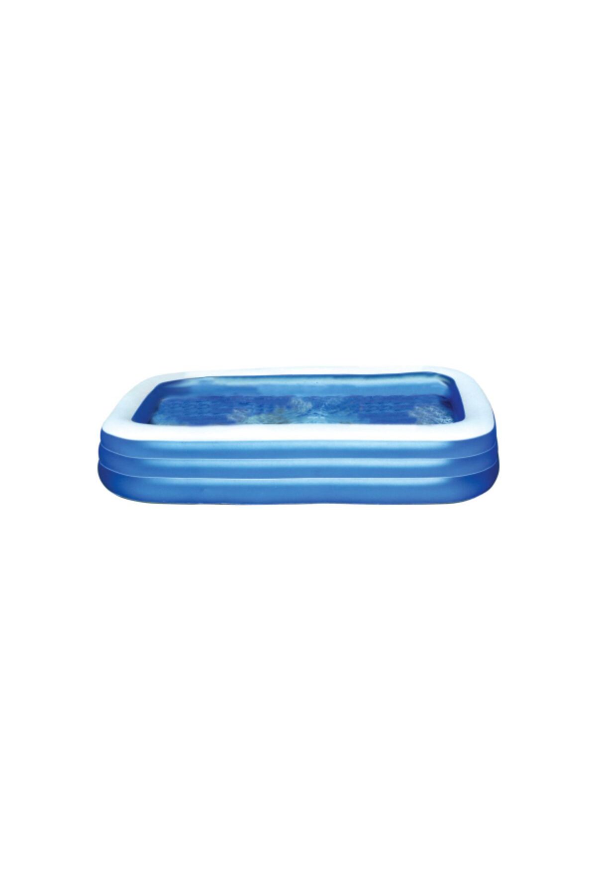 Intex-Inflatable Rectangular Family Kiddie Pool for 3 to 6 Years Blue and White 1
