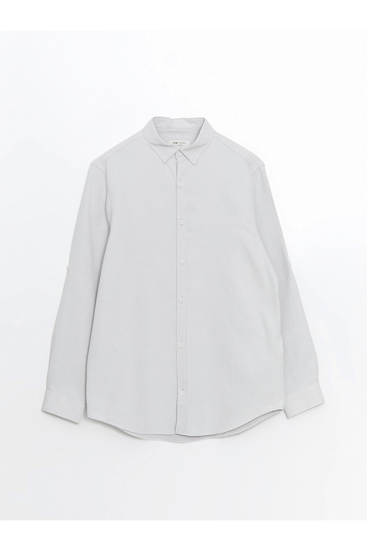 ال سی وایکیکی پیراهن مردانه آستین بلند دابی مدل LCW Vision GREY Slim Fit