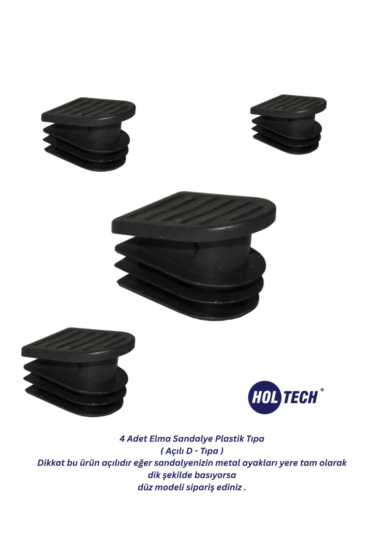 Apple Chair Plastic Foot Plug Angled D plug 4pcs Chair Foot Shoes