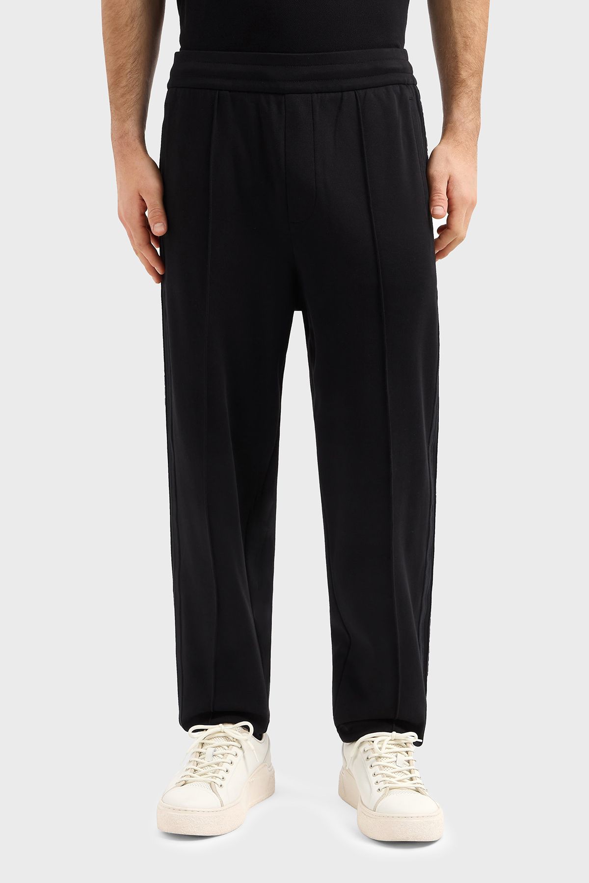 شلوار نخی معمولی دور کمر صاف شلوار ژوگر آبی شلوار مردانه XM0003 Armani Exchange