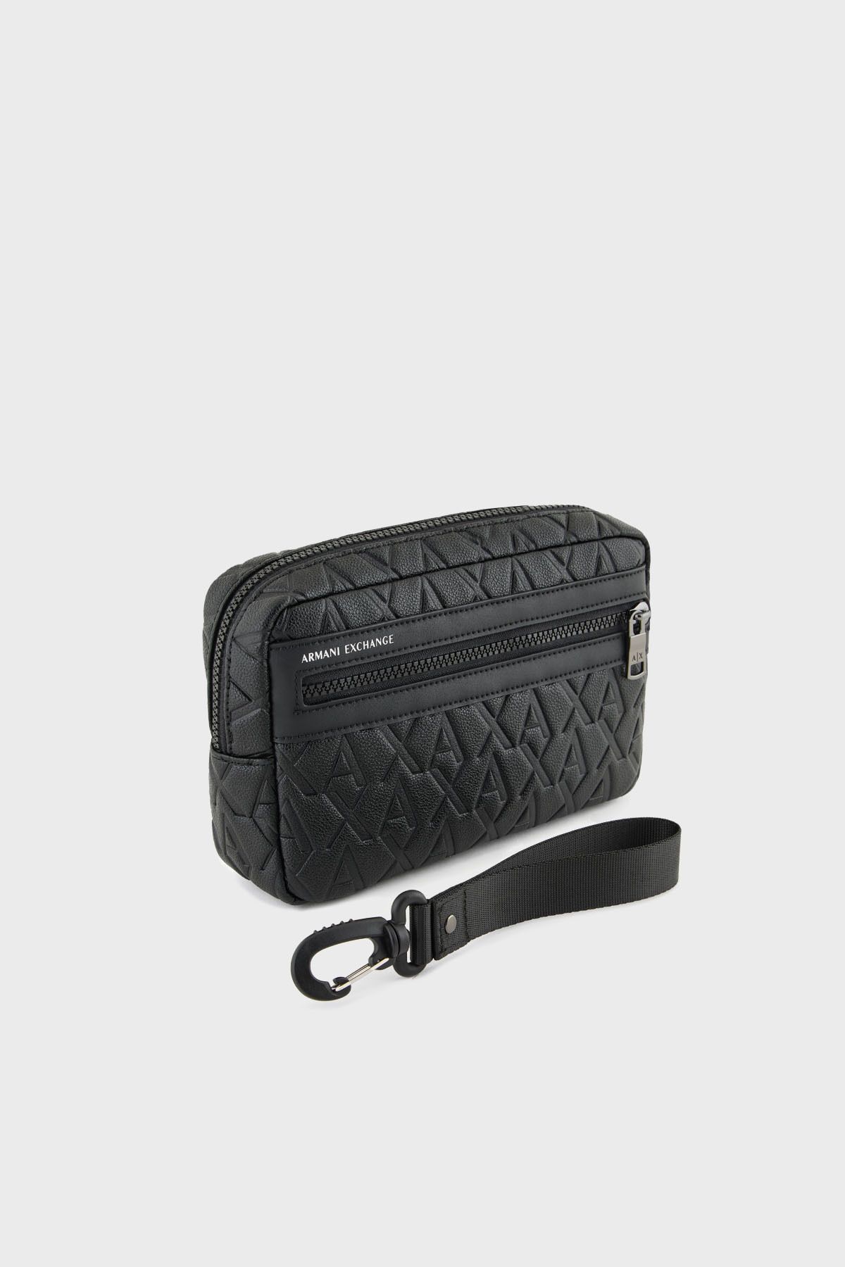 کیف دستی مردانه نگهدارنده قابل جابجایی با چوبهای برجسته 4G XM001272 AF12133 UC Armani Exchange