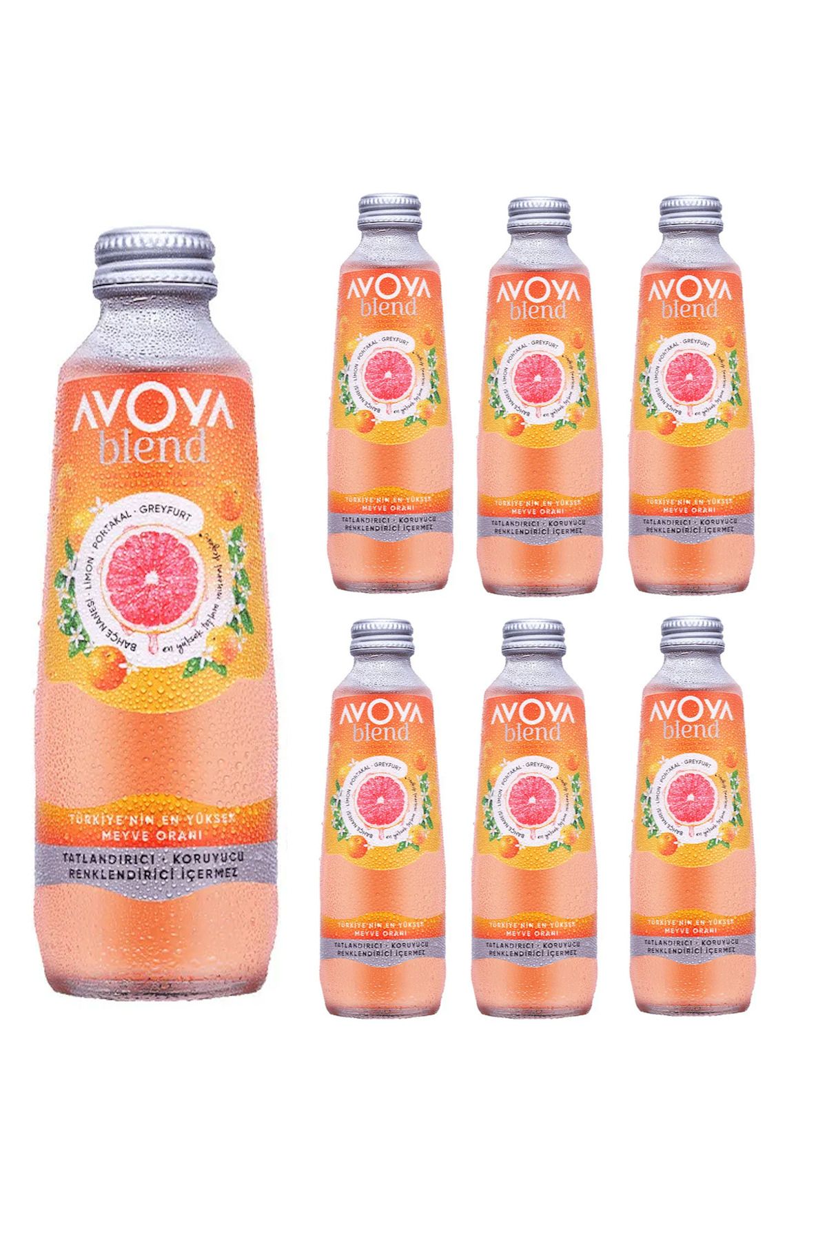 AVOYA 6'LI BLEND GREYFURT&PORTAKAL MEYVELİ MADEN SUYU 250ML