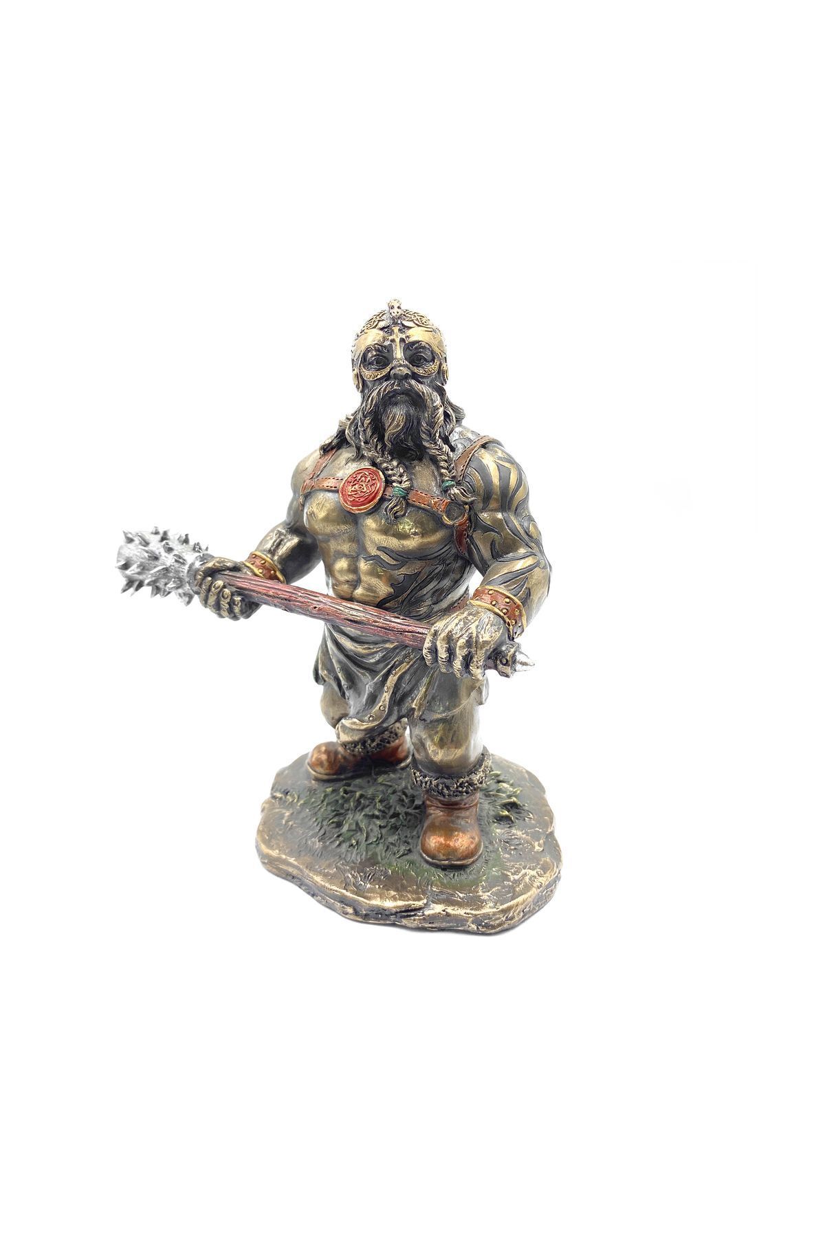 teknotrust Veronese Viking Savaşçısı Figürü, El Boyaması 15x15x8 cm