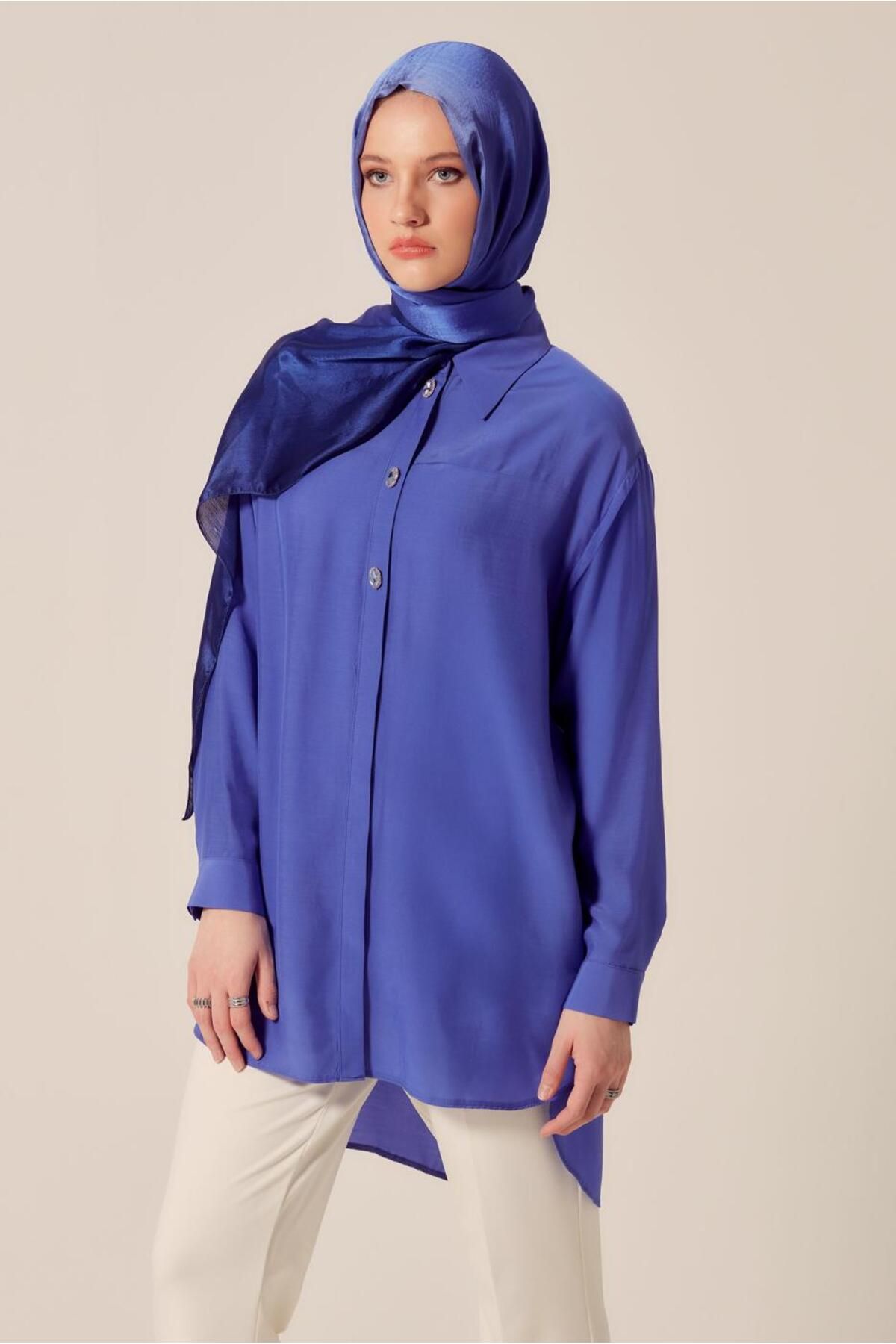 تونیک حجاب یقه پیراهن 45486 Alvina