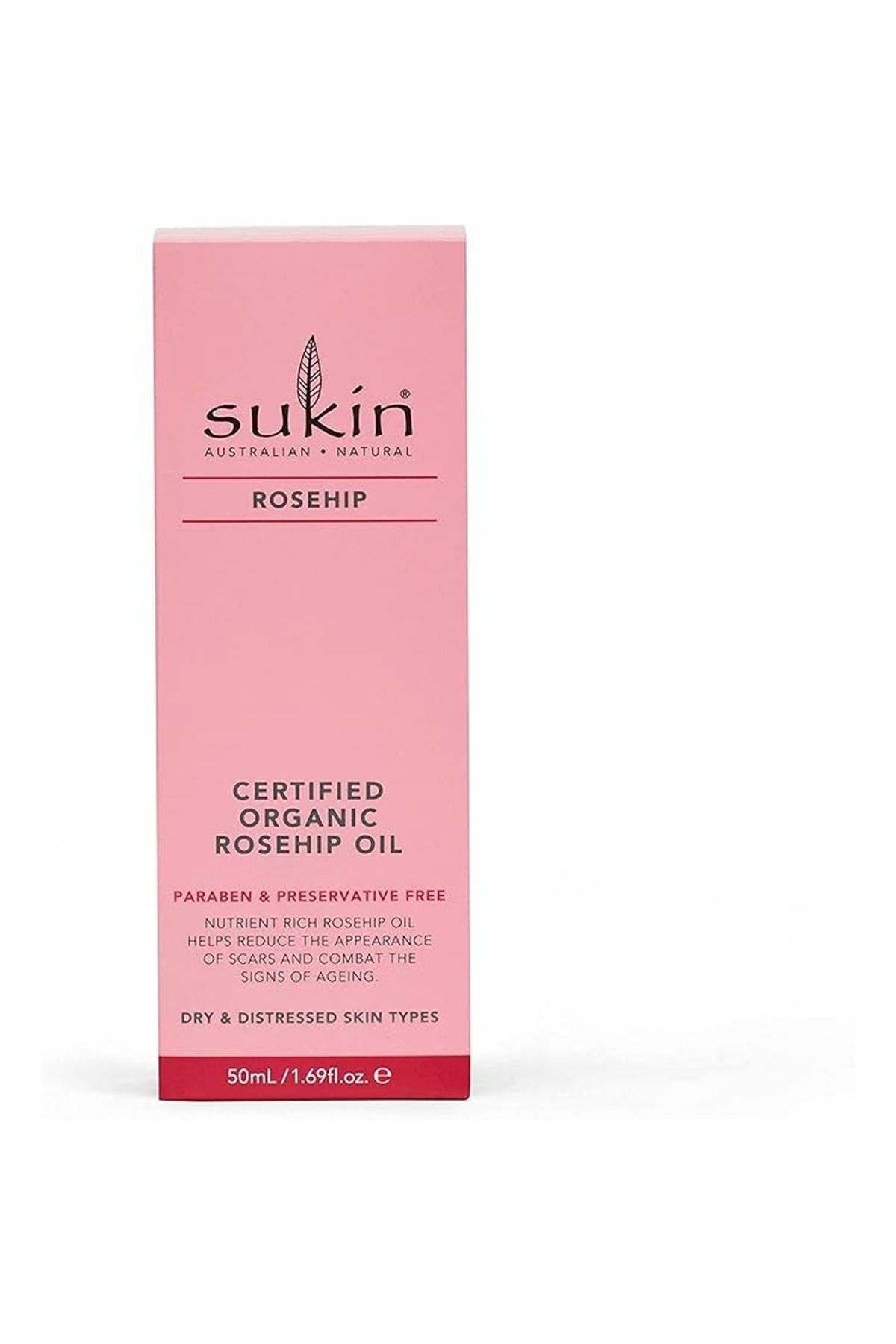 Sukin-زيت ثمر الورد العضوي المعتمد 1.69 أونصة - 50 مل 2