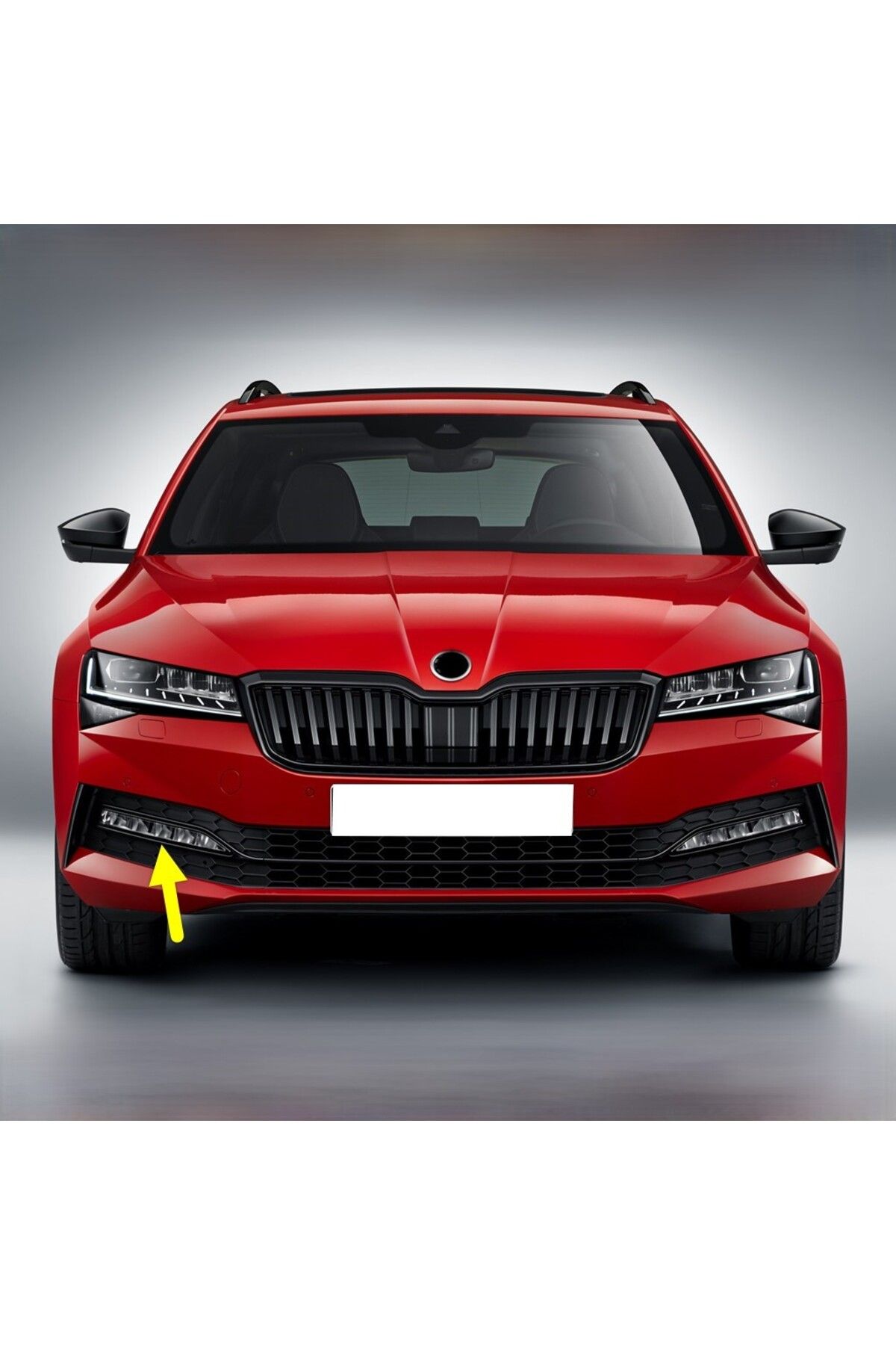 Bisra Skoda Superb 2020-2023 Ön Sağ Sis Farı Çıtası Siyah 3V0853768C