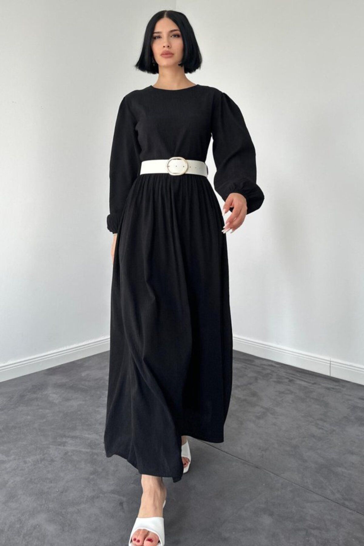 MRA Fashion Siyah Felicita Elbise