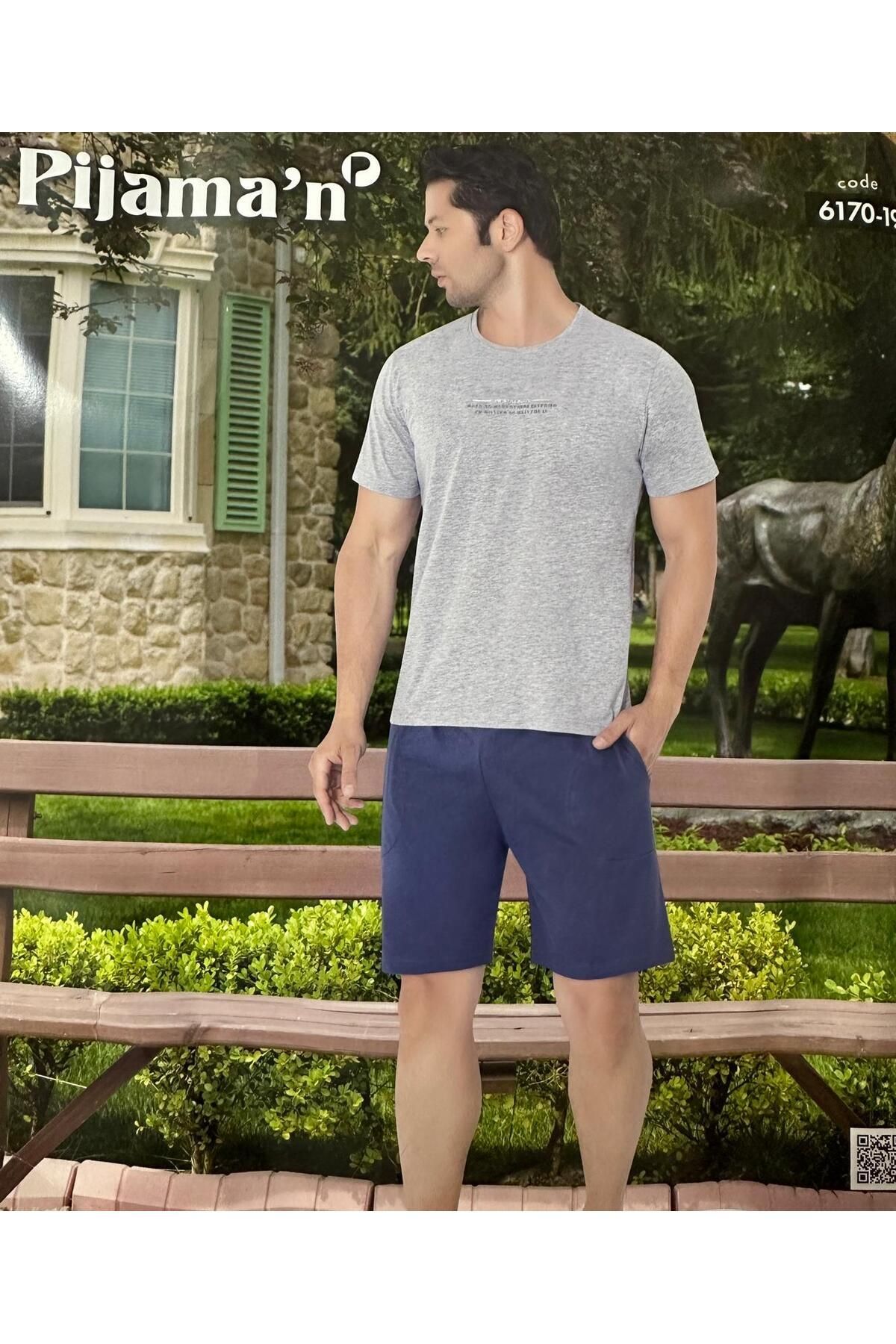 Pijaman-Breathable Fabric Pyjamas Men's Pajamas Set Avmeva 098765 1