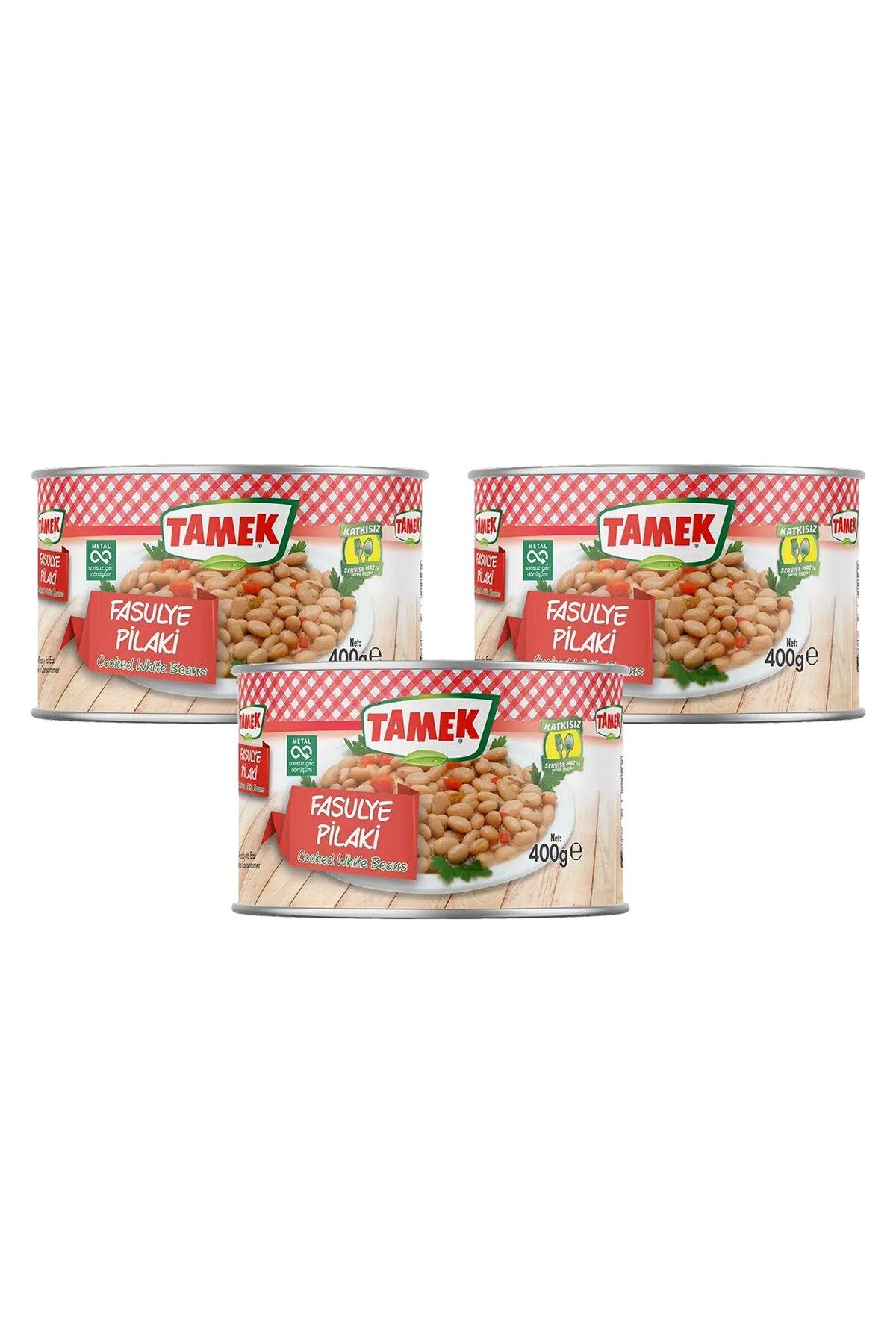 TAMEK Fasulye Pilaki 400 gr x 3 Adet