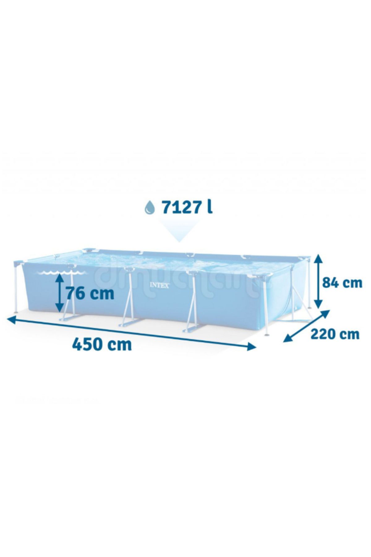 Intex-Rectangular Frame Pool Blue 7127 Liter 4