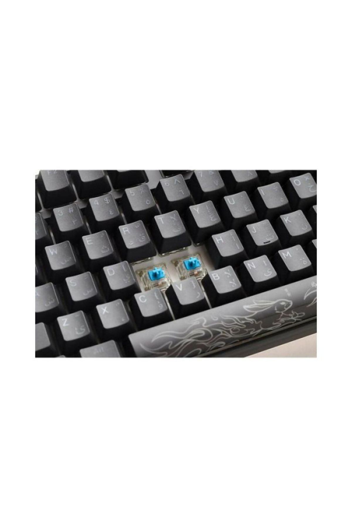 Ducky-لوحة مفاتيح ألعاب Ducky One 3 الكلاسيكية باللون الأبيض النقي بحجم كامل 100% - أزرق كرزي - أسود وأبيض 7