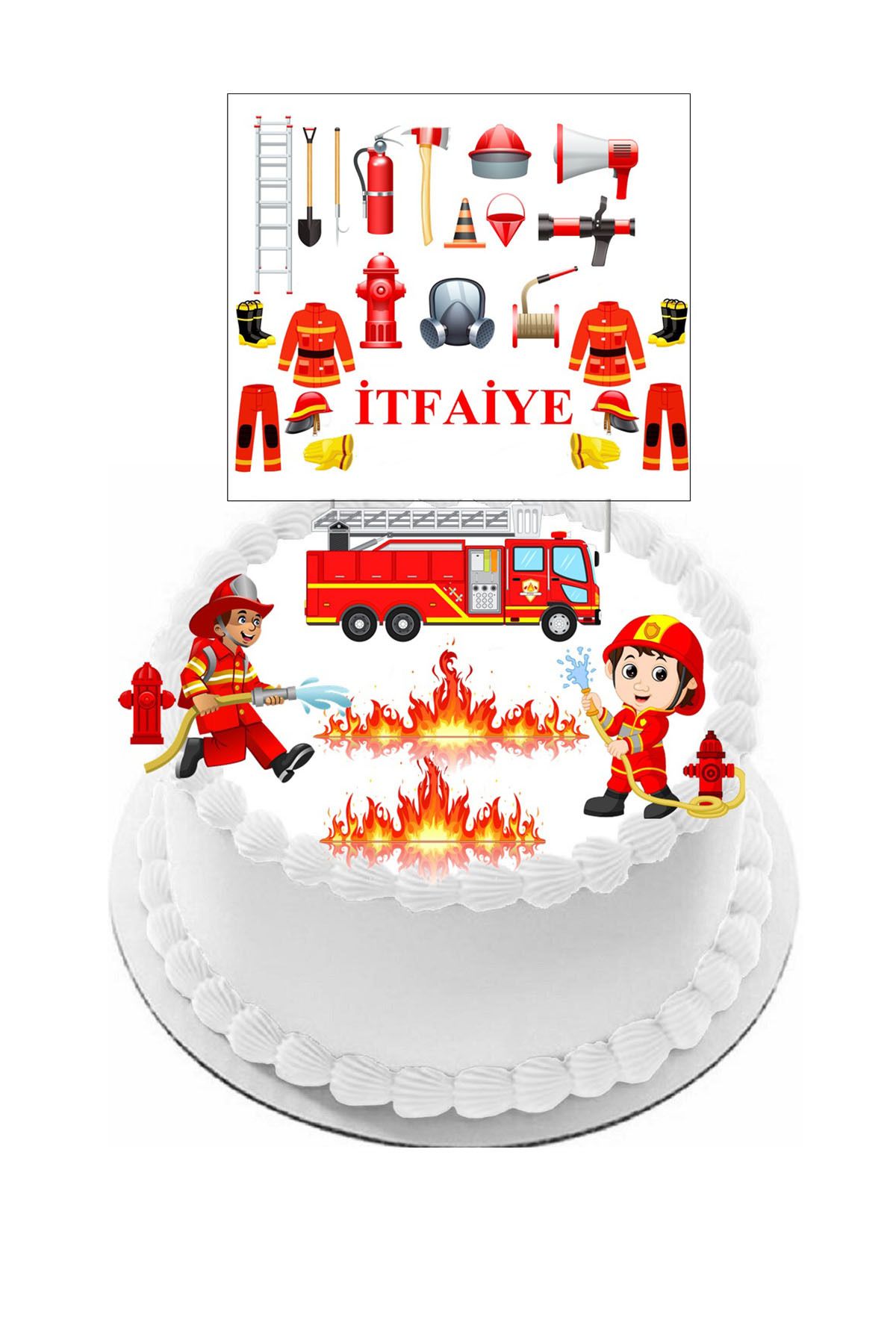 Pasta9-Firefighter Themed Cake Decoration Will Be in the Shape of a Toothpick Visual Same Name 1