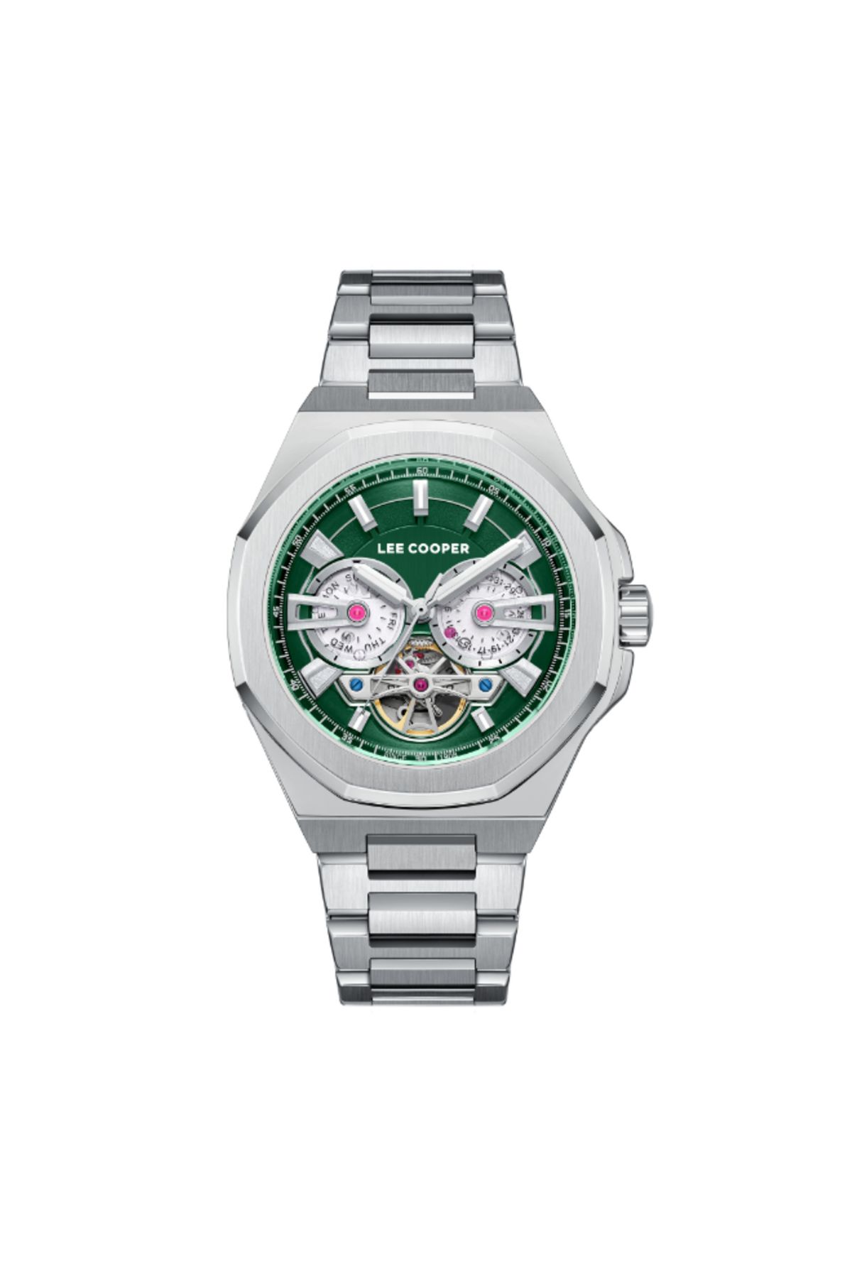 Lee Cooper-LEE COOPER Men Automatic Dark Green Dial Watch - LC08124.370 1