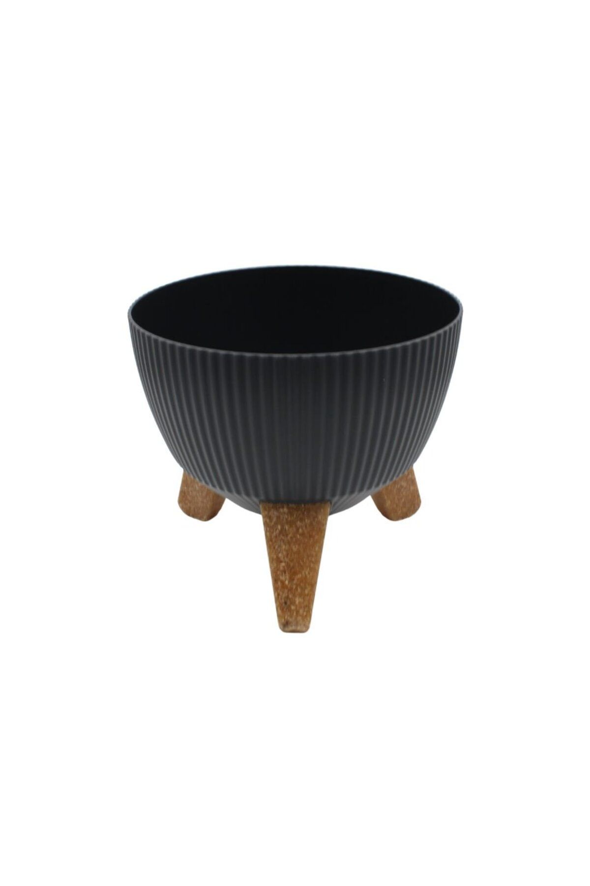 H&S collection Ghiveci Elegant Cu Trei Picioare, H&s Collection, Culoare Negru, Diametru 19 Cm - One Size