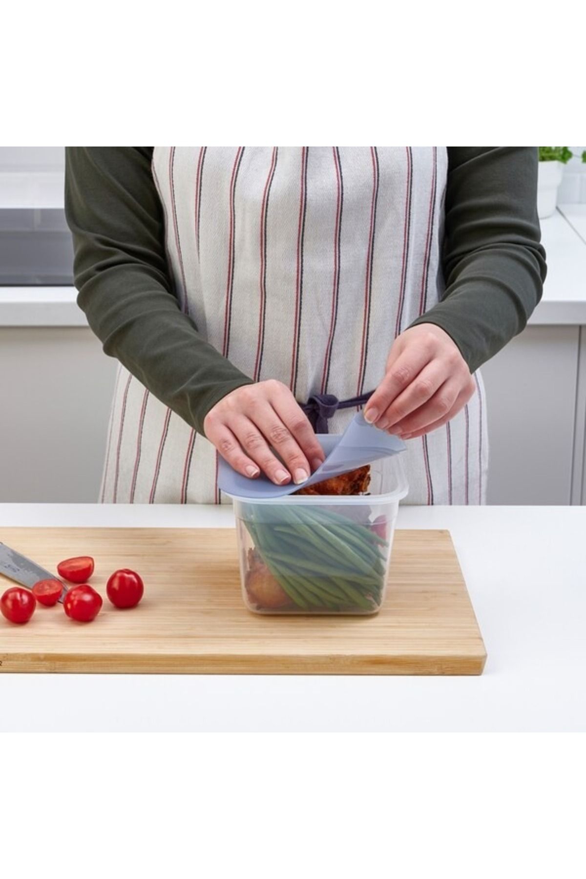 IKEA-365+ Square Plastic Food Container with Lid – 1.4L, Airtight, BPA-Free, Microwave & Freezer 5