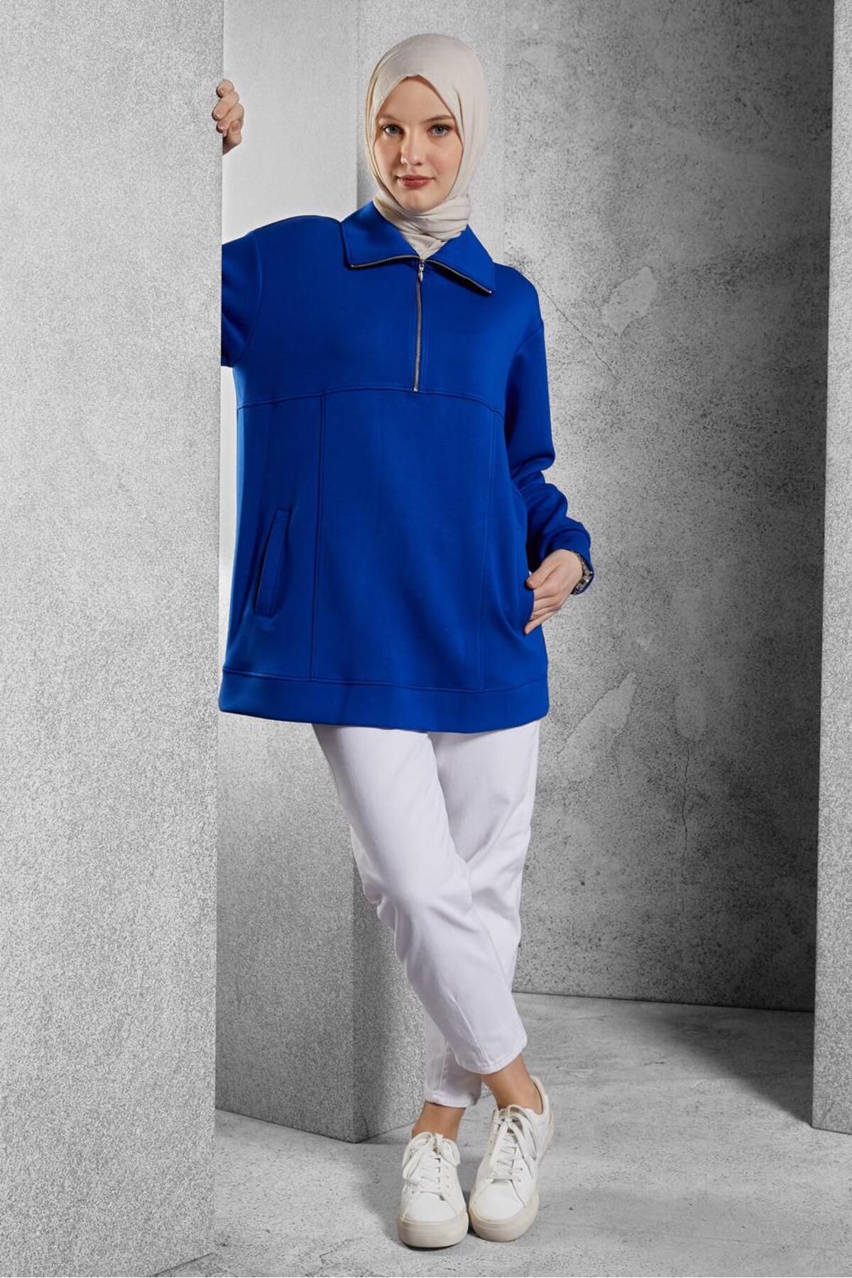 TUNIC TRACKSUIT SIDE زیپ دار 45264 Alvina