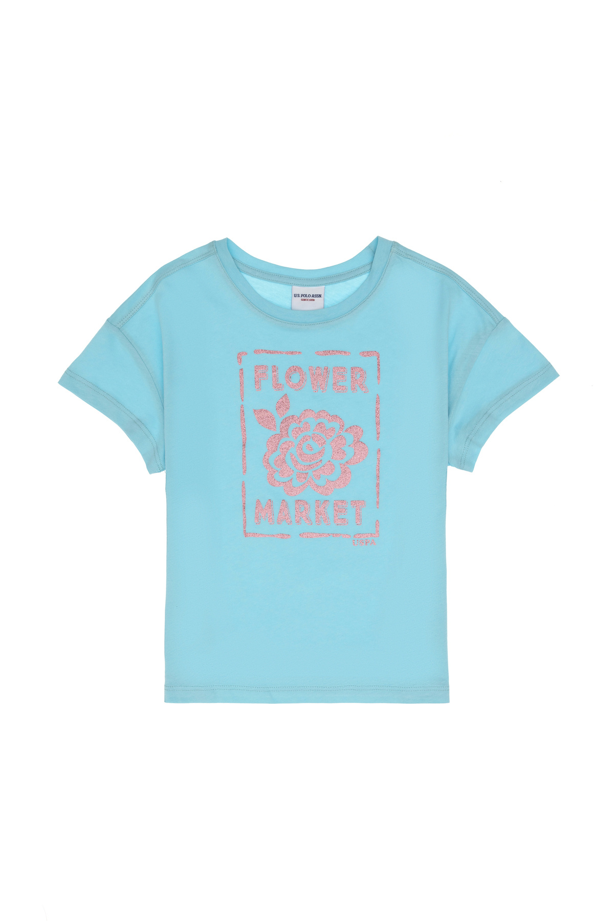 یو اس پولو تیشرت نخی طرح گلدار دخترانه یقه گرد طرح آکوا کد ۵۰۳۰۶۱۶۷-VR007 یو اس پولو تیشرت نخی طرح گلدار دخترانه یقه گرد طرح آکوا کد ۵۰۳۰۶۱۶۷-VR007