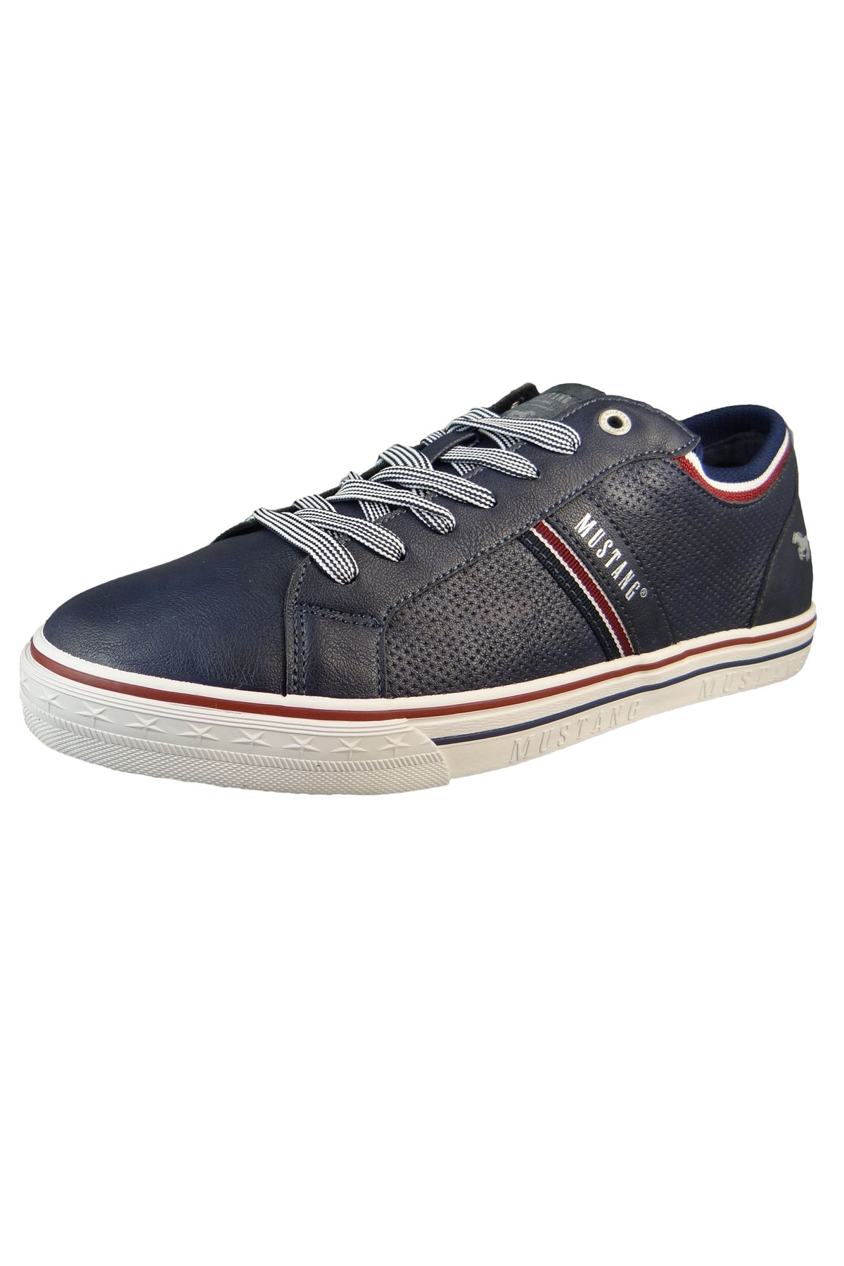 Mustang-Herren Low Sneaker Low Top 4147309 Blau 820 Navy Kunstleder 2