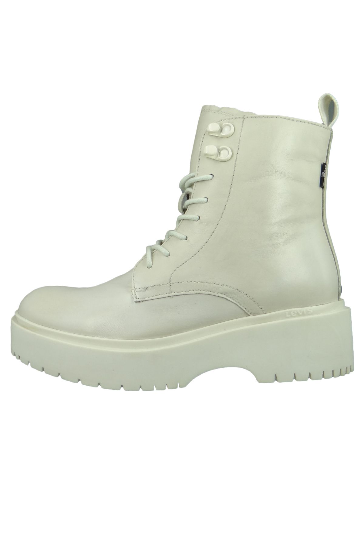 Levi's-Damen Elegante Stiefelette Bria 233648-702 Weiß 100 Off White Leder 3