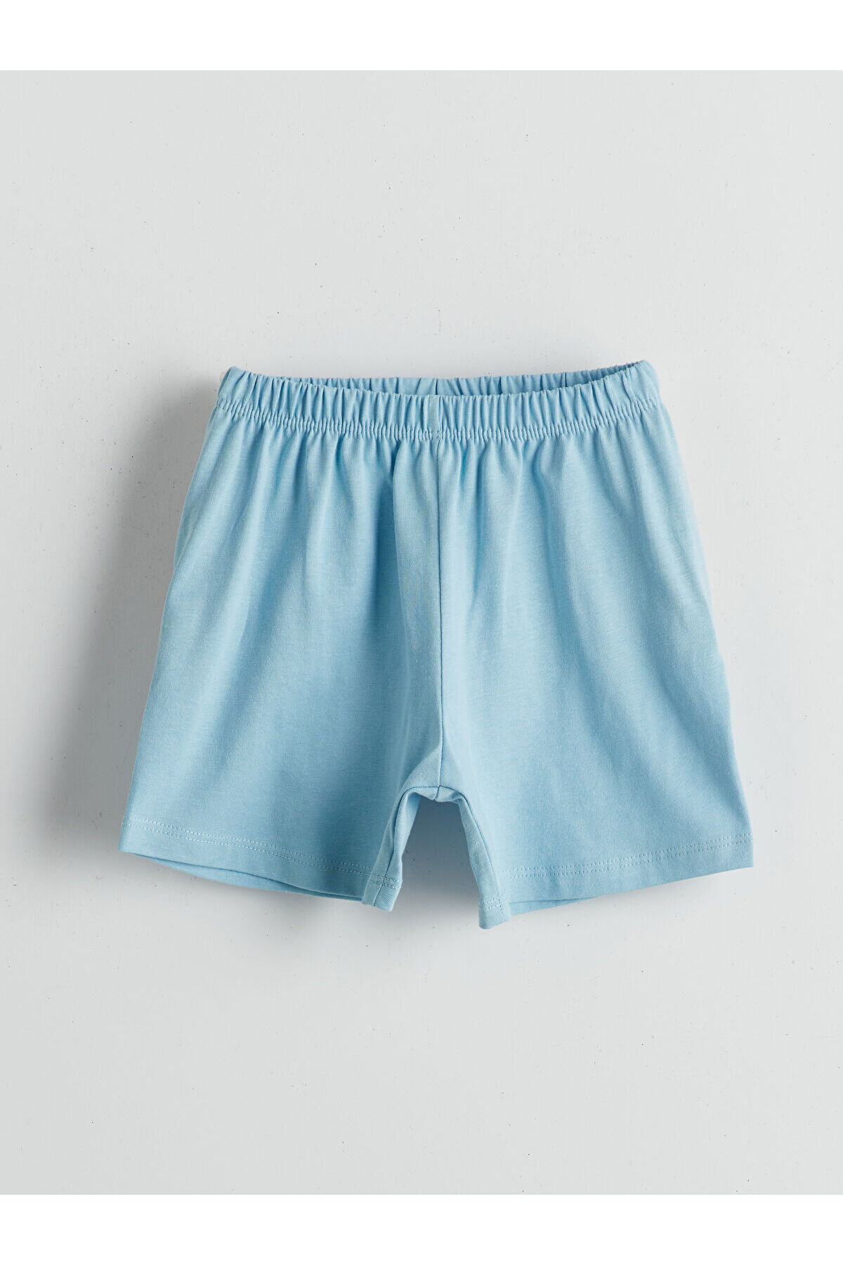 LC Waikiki Elsiva Collection Mavi Basic Erkek Bebek Tişört ve Şort 2'li fotoğrafı 5 (önizleme)